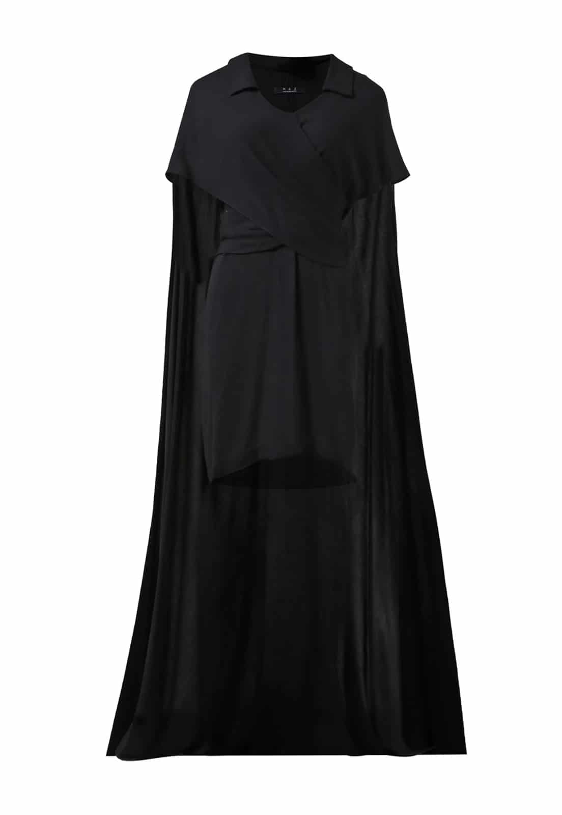 CROSSED LAYER CREPE DRESS - miniatura 2