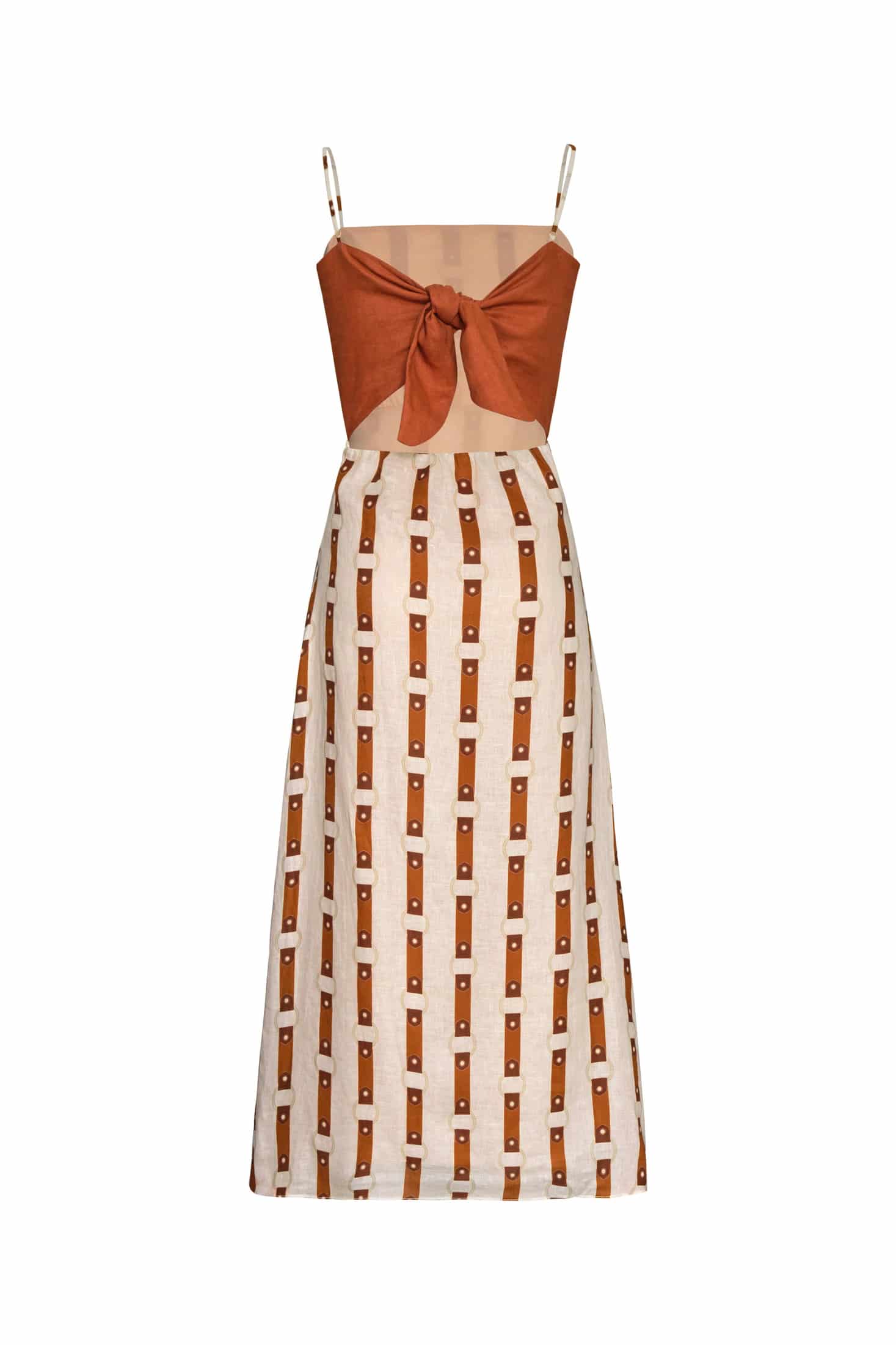 Nativa Linen Midi Dress / Horse Reins - miniatura 6