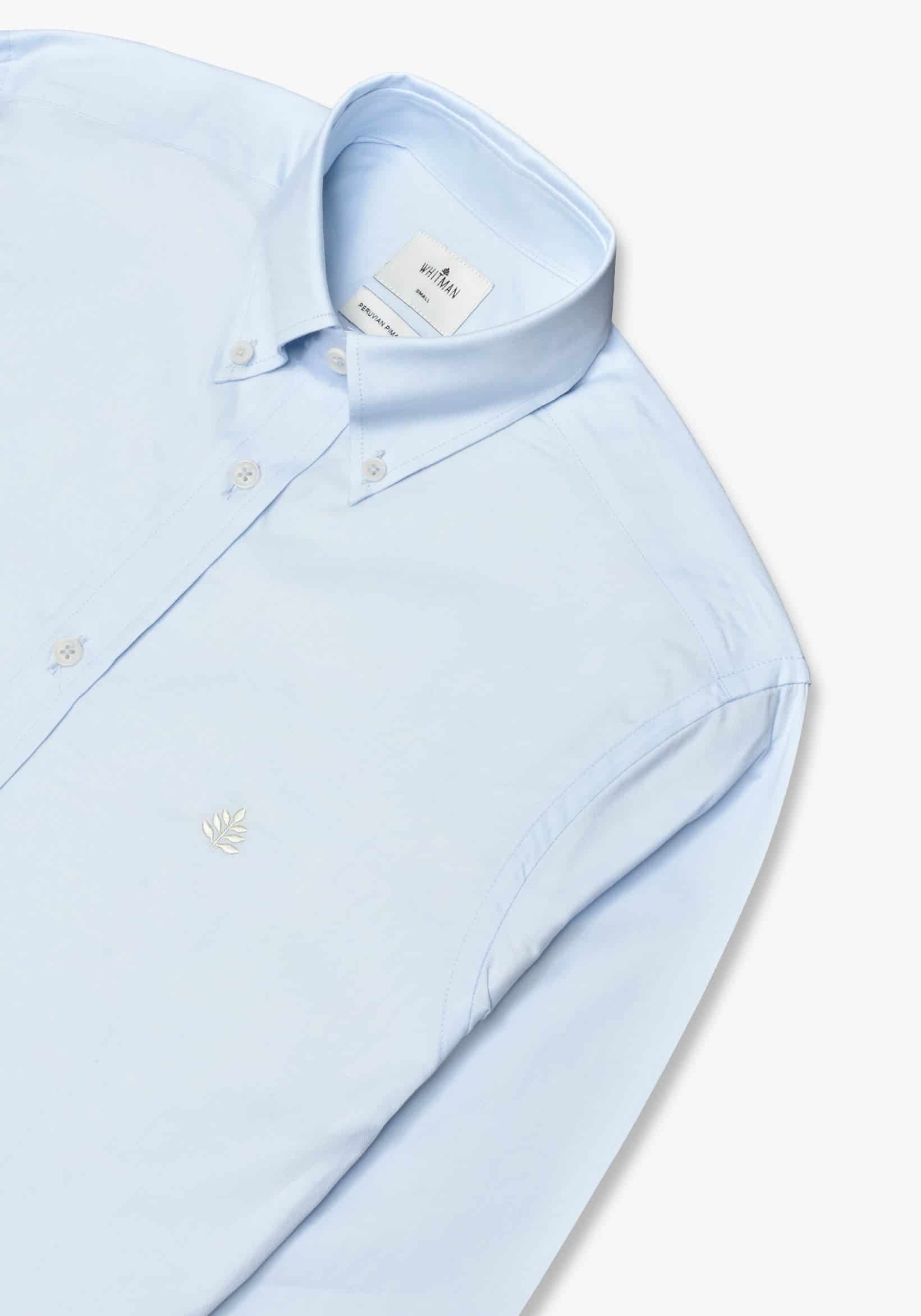 Camisa Azul Celeste Cuello Button Down L-Mar - miniatura 2