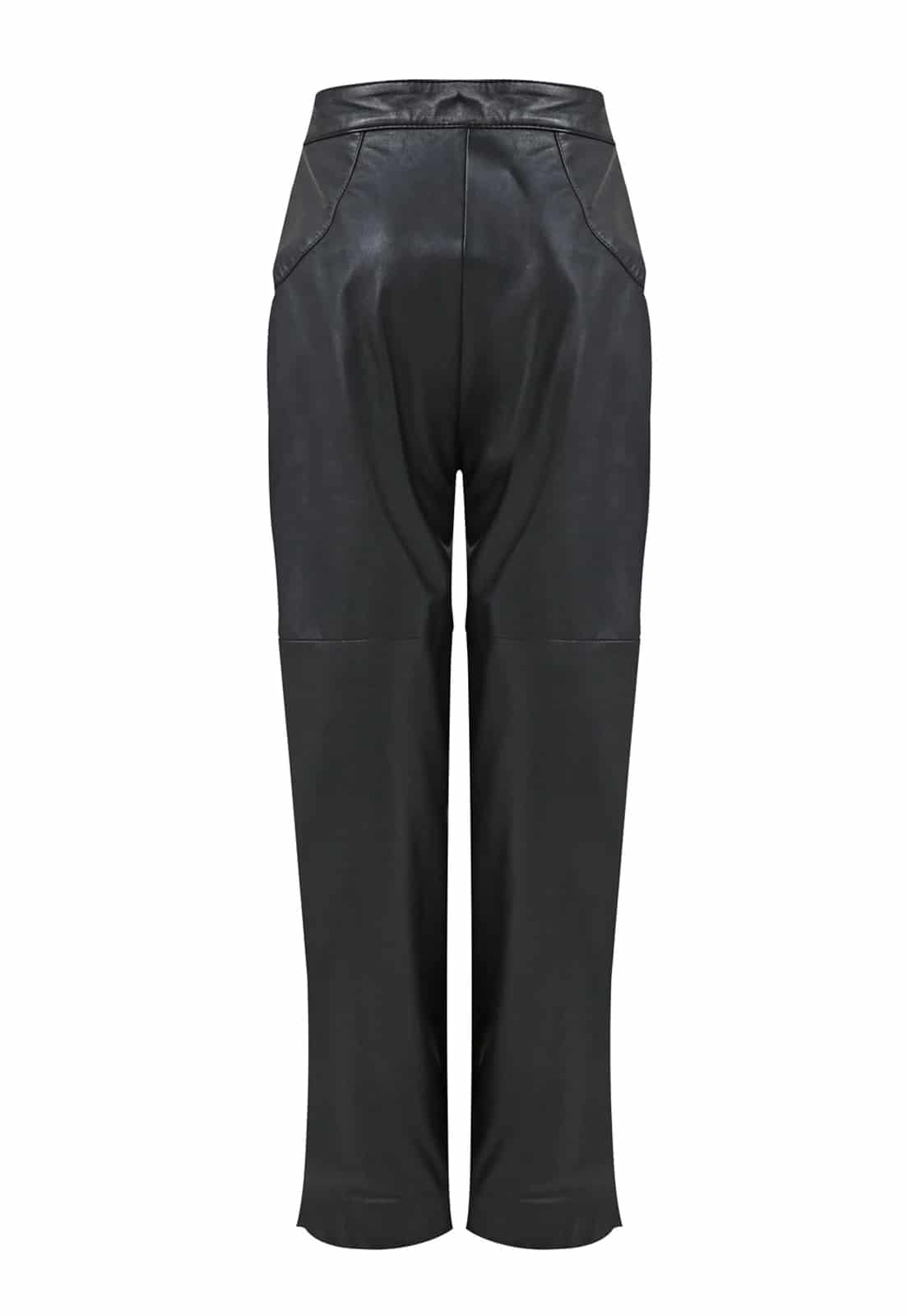 LEATHER BAGGY TROUSERS - miniatura 3