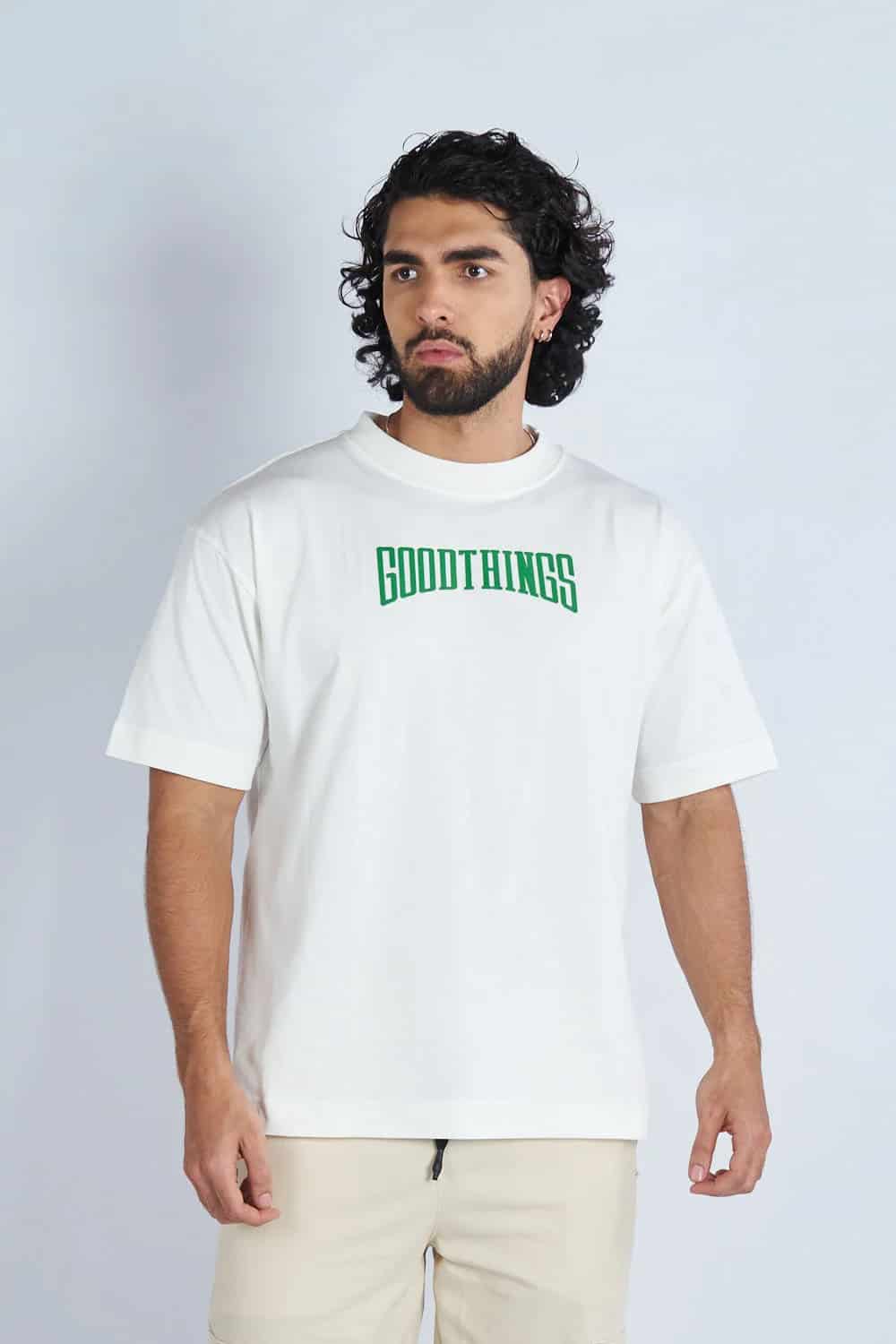 Camiseta oversize estampada Good Things Marfil| DROP 03 | - miniatura 1