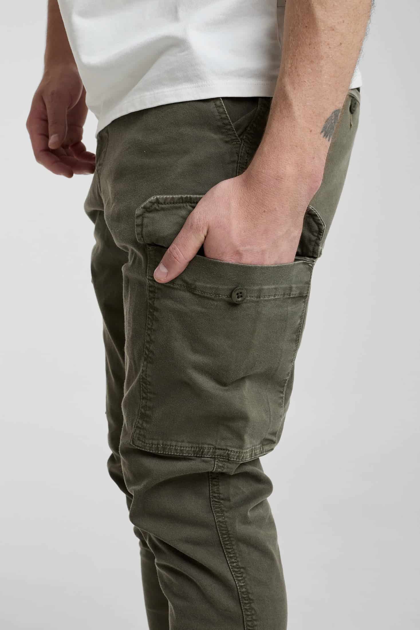 Pantalón Cargo Verde Militar - miniatura 3
