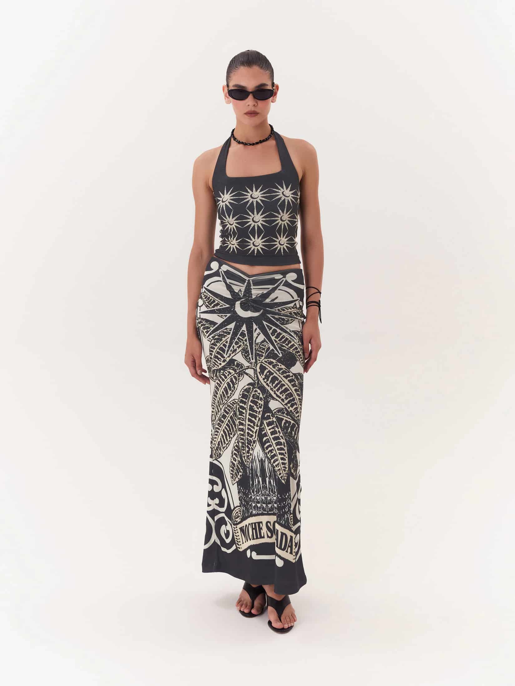 Halter Top Solar - Negro - miniatura 1