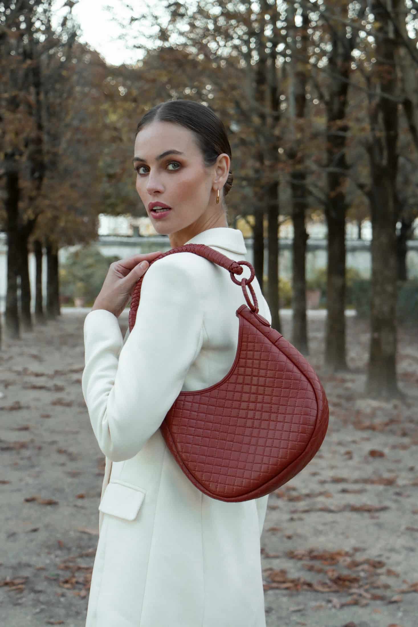 Saddle Shoulder Bag, Brick - miniatura 7