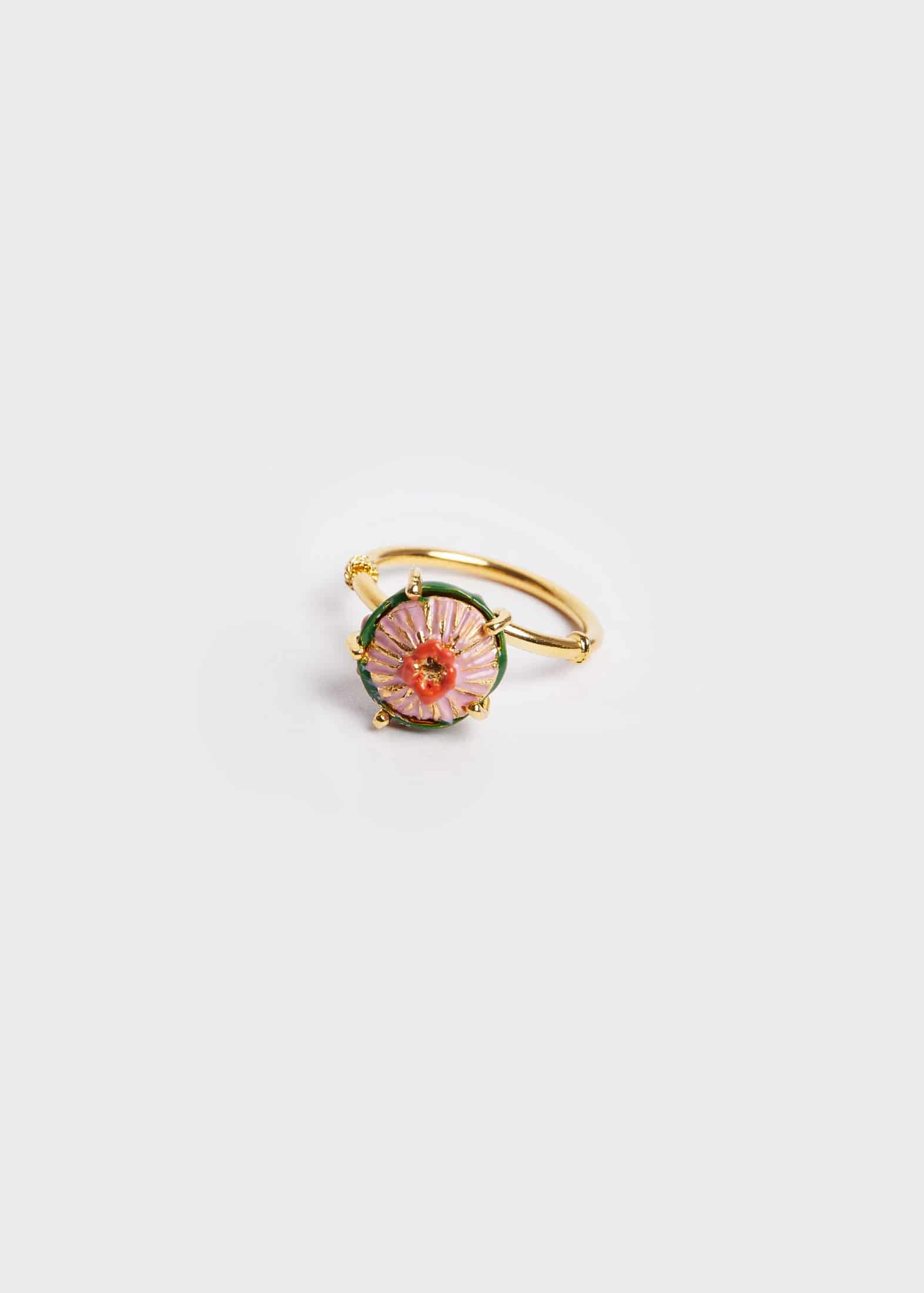 Anillo sombrerito mini verde lila - miniatura 2