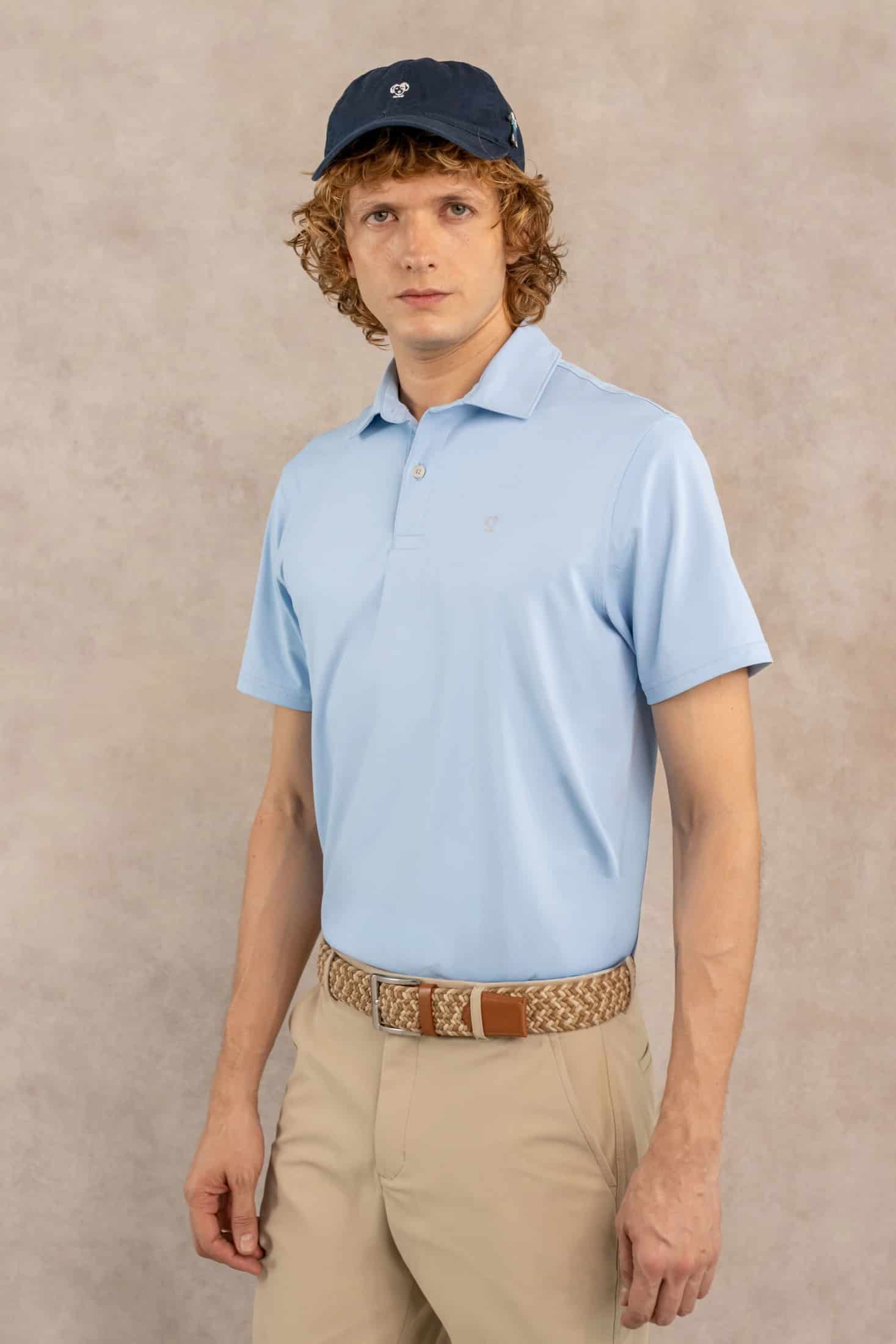 Polo Performance Antiarrugas Celeste - miniatura 3