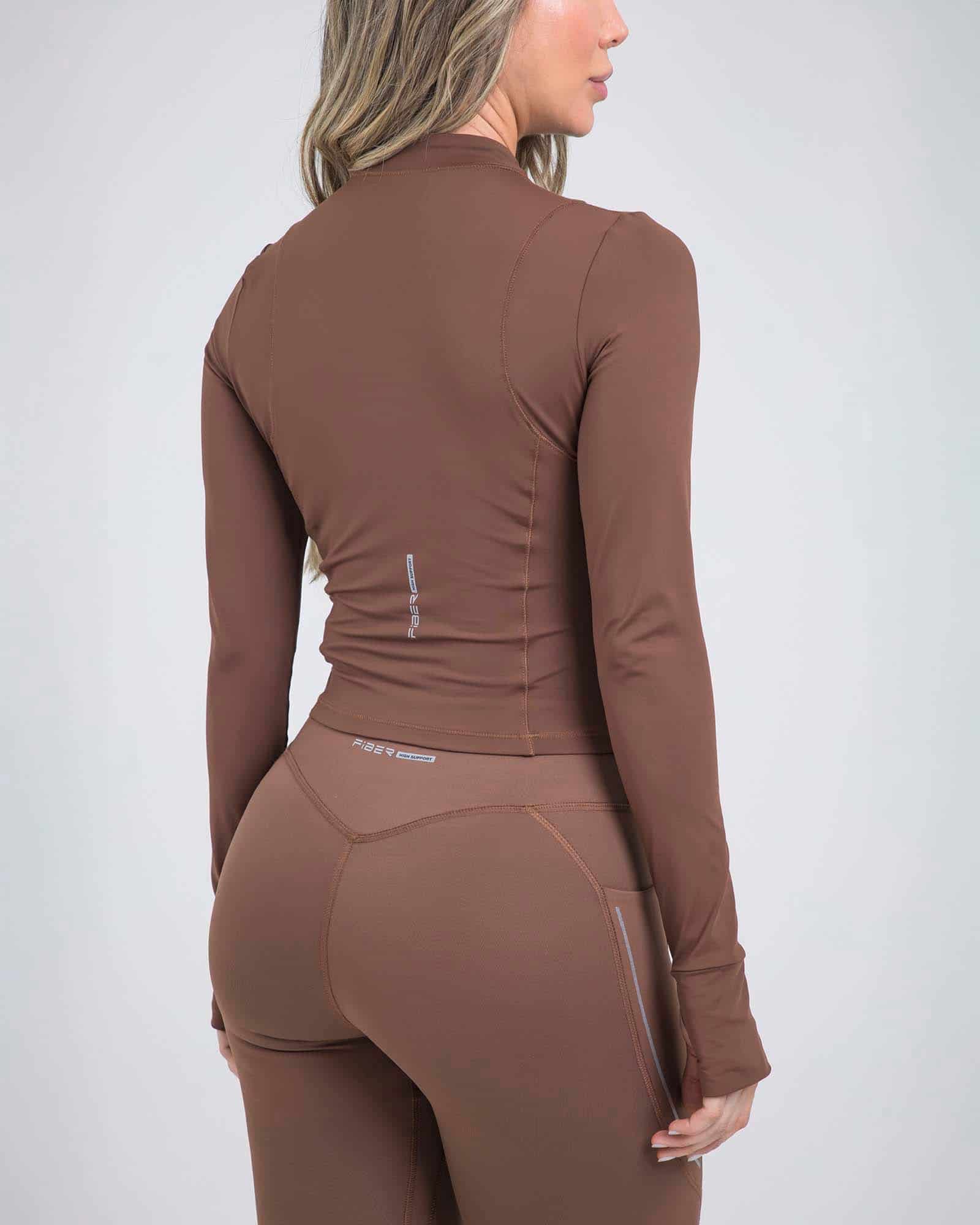 Chaqueta sculpt edge marron outdoor FIBER - miniatura 4