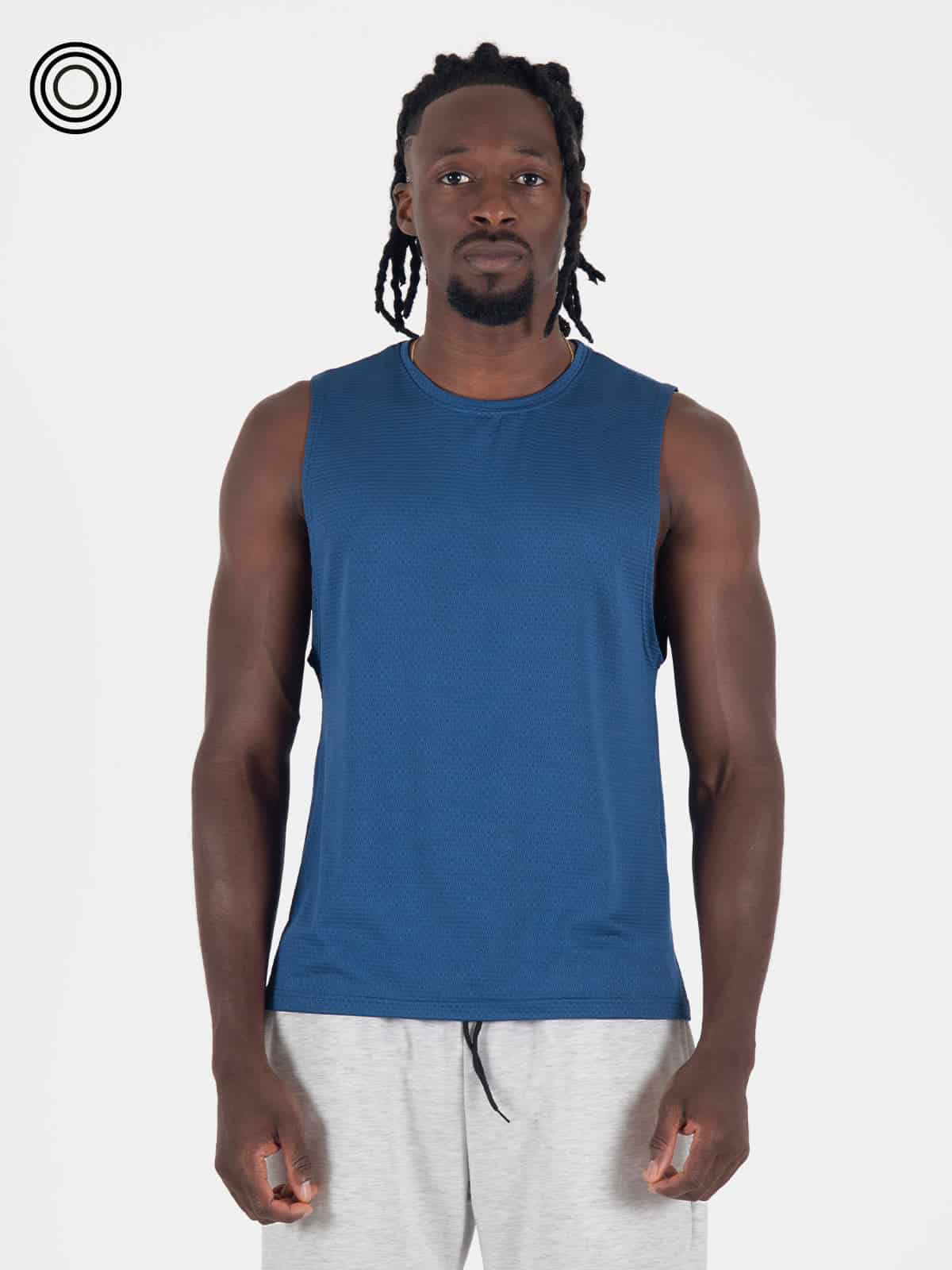 camisilla hombre panal azul rey - miniatura 1