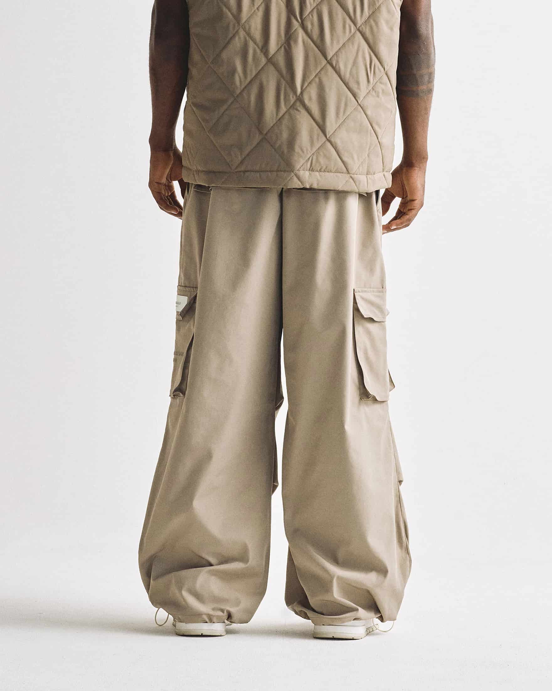 Basics Parachute V2 Cargo Pants Cream - miniatura 14