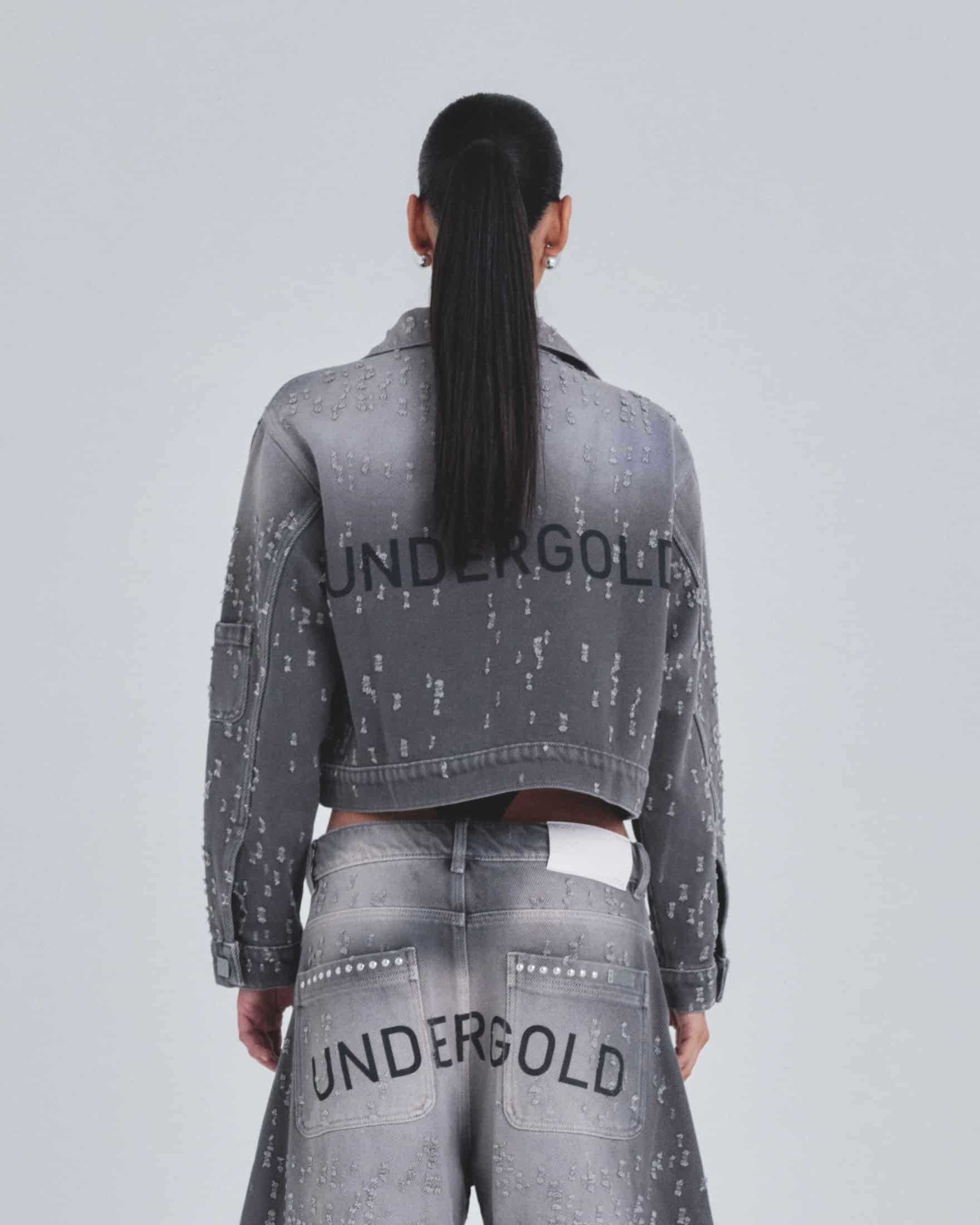 W Holy State UNDRGLD Ripped Jacket Washed Gray - miniatura 7