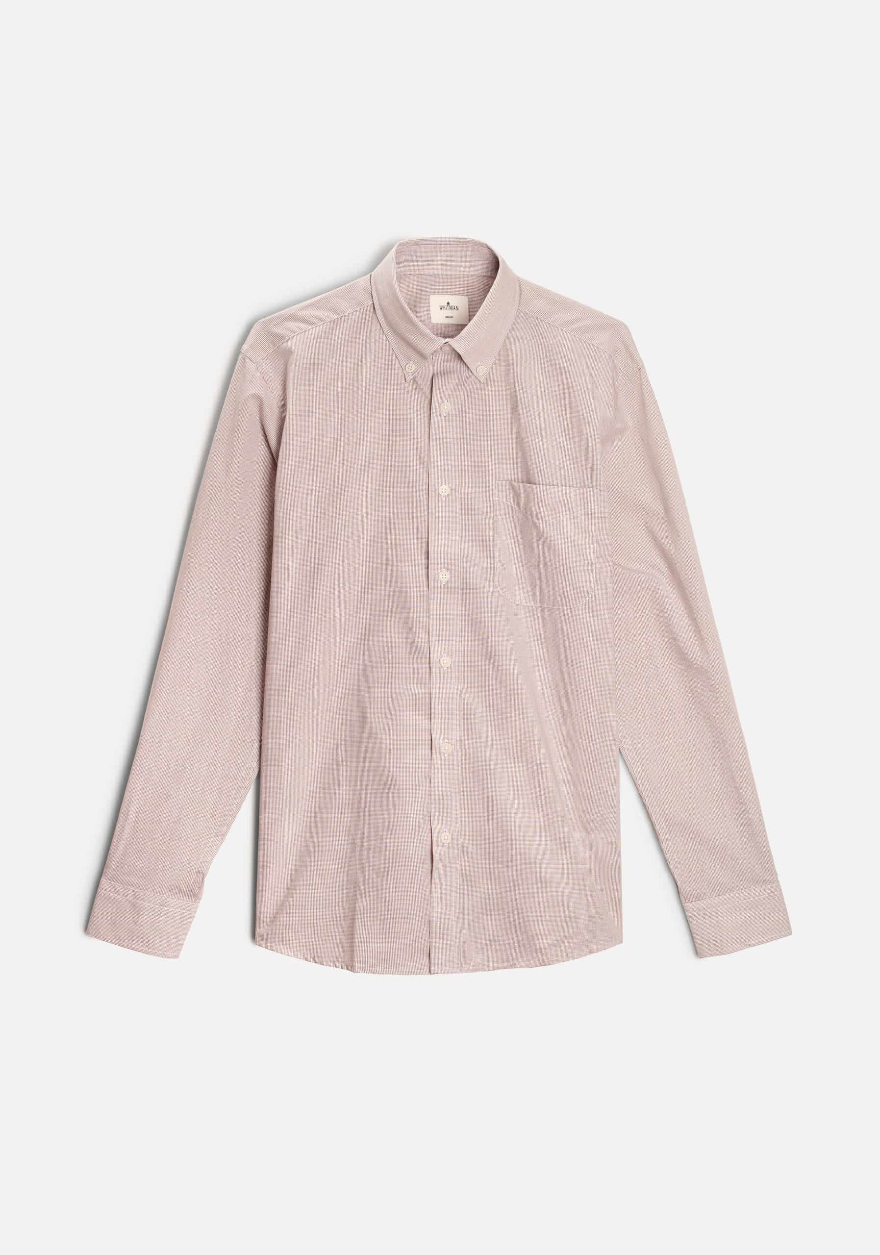 Camisa H CBD Cuadros Peq. Café Claro - miniatura 1