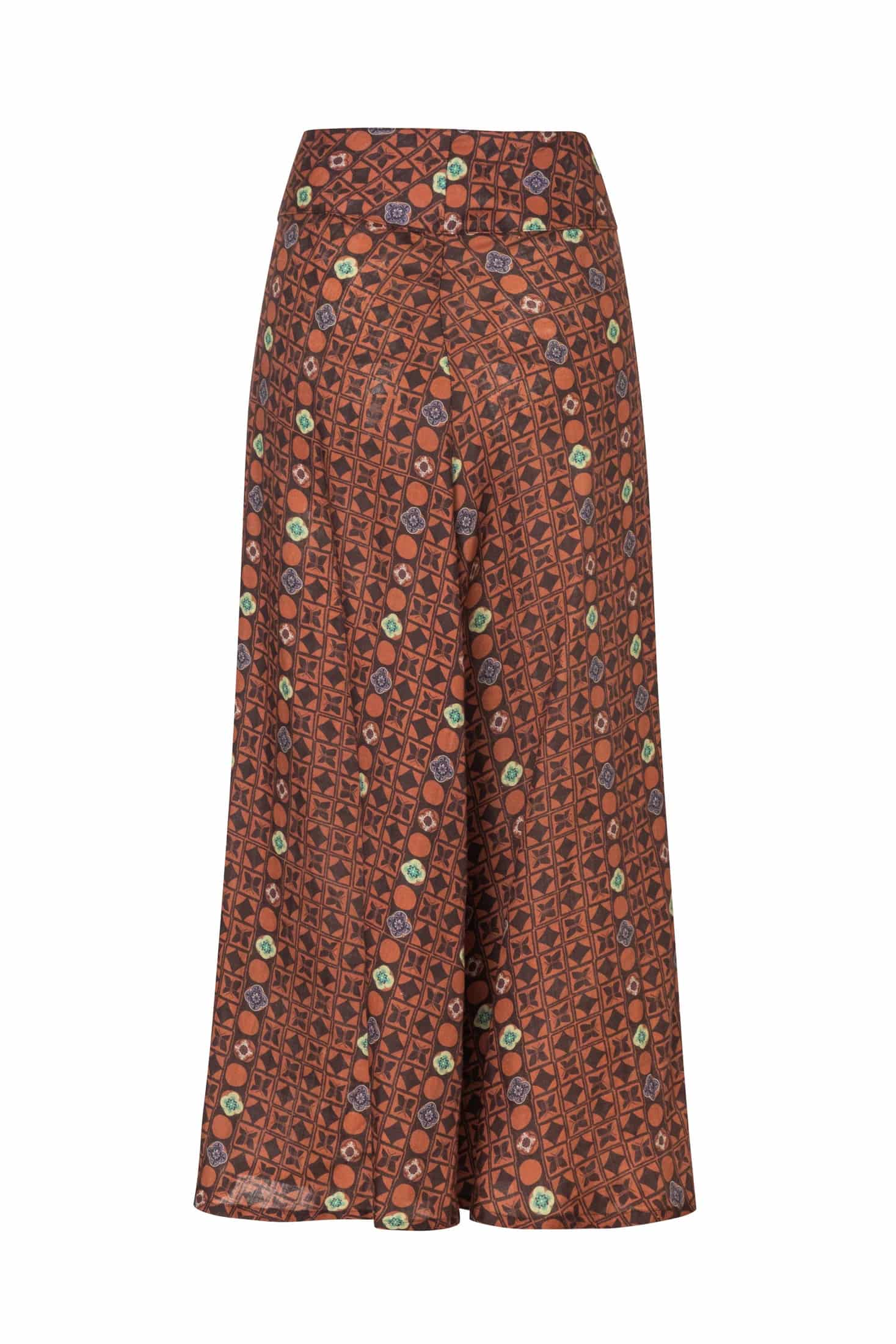 Agave Linen Skirt / Terracota Mosaic - miniatura 4