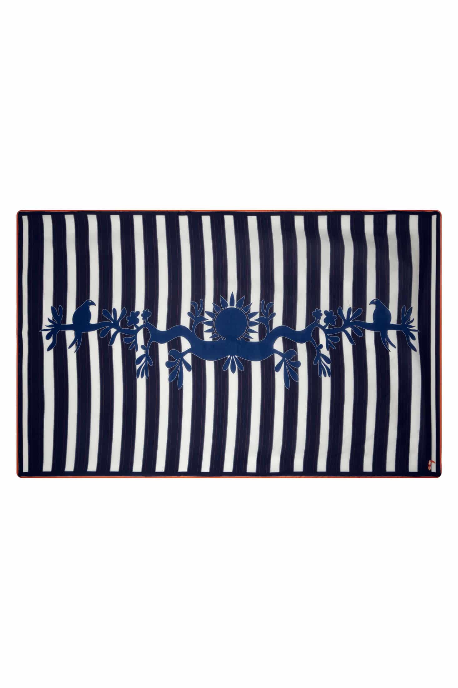 De La Falaise Cotton Silk Sarong / Navy Solana Shield - miniatura 4