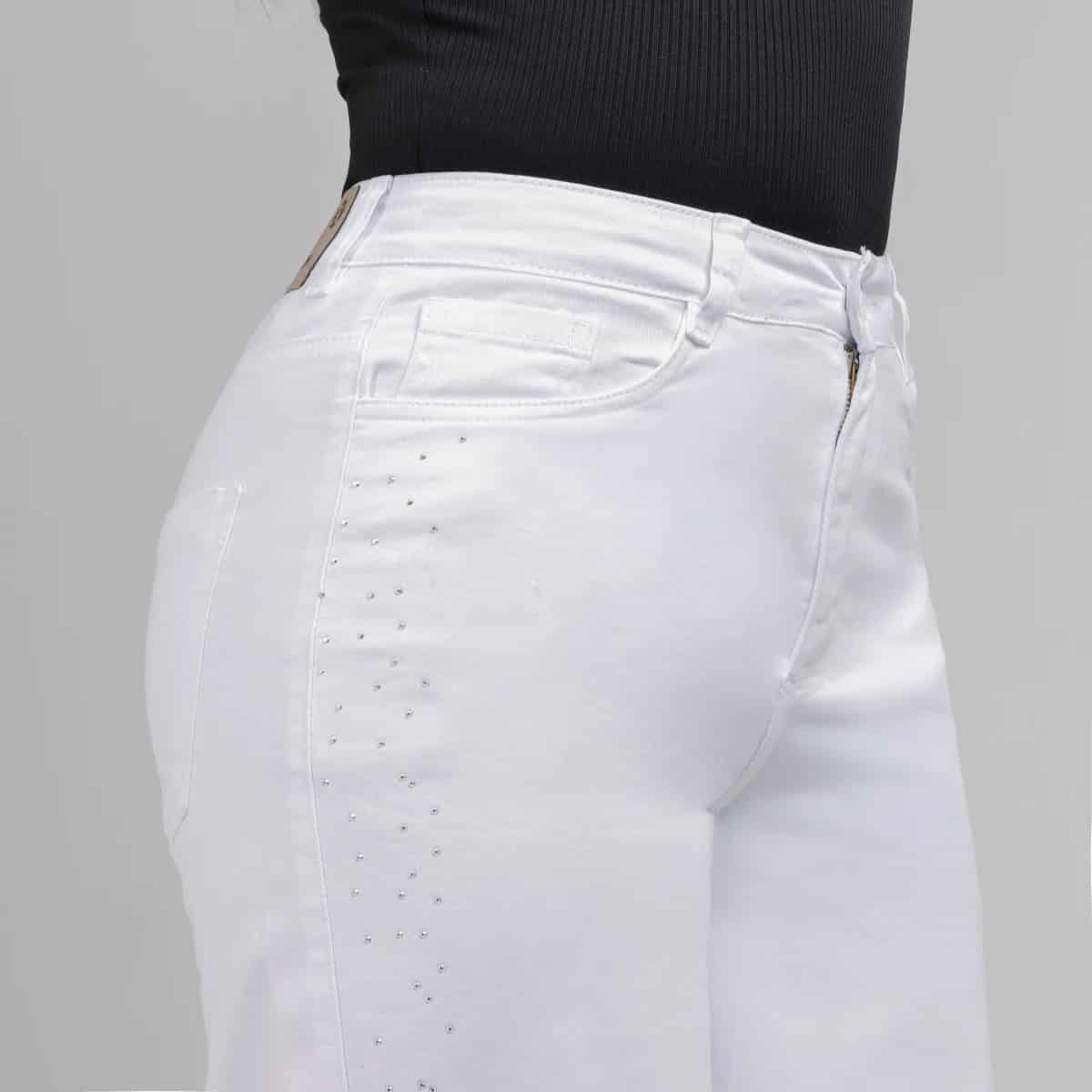 Pantalón Drill Axspen Wide Leg Ax-2857 Blanco - miniatura 7