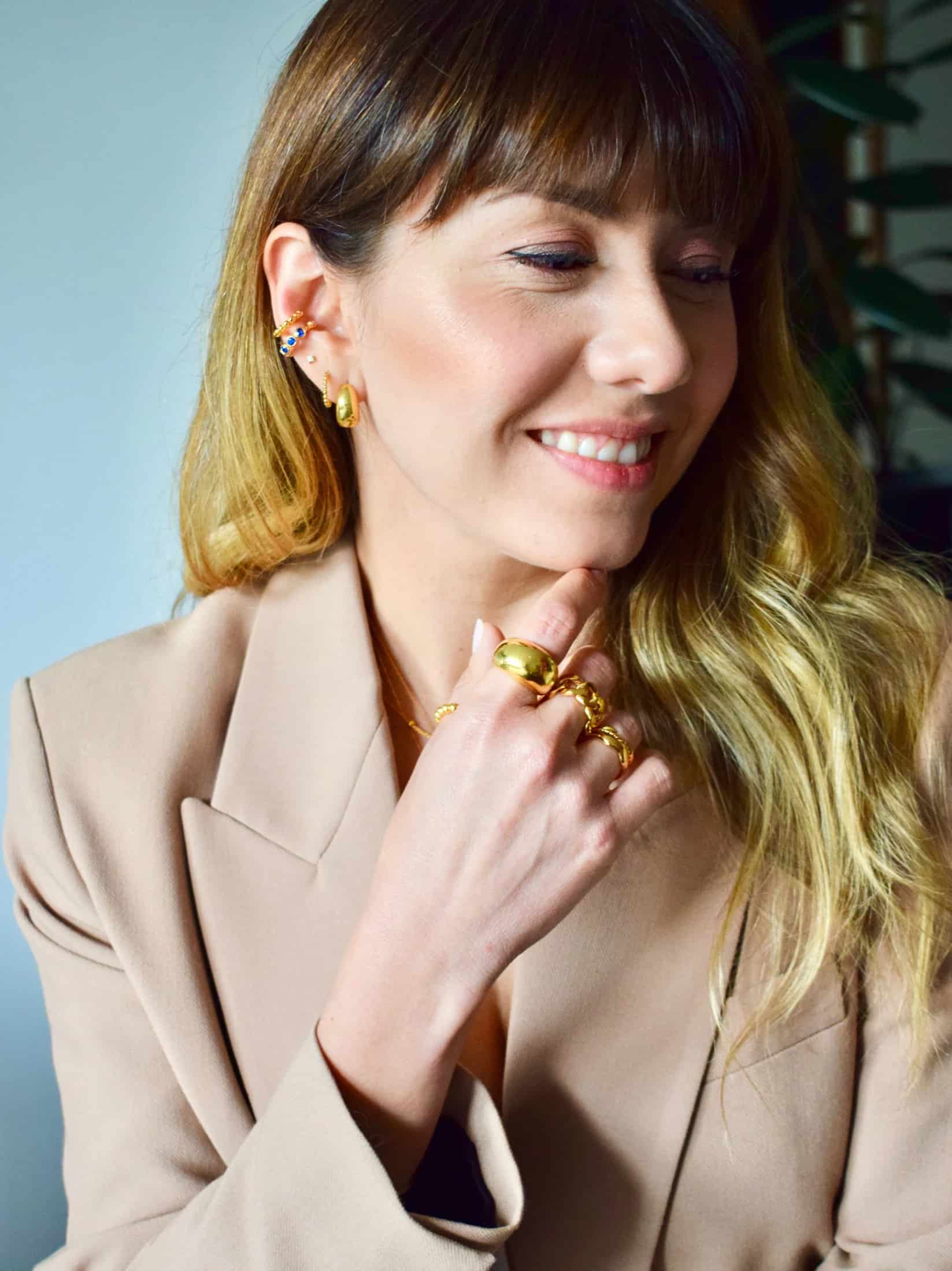 Ear Cuff Circones Azul - miniatura 5