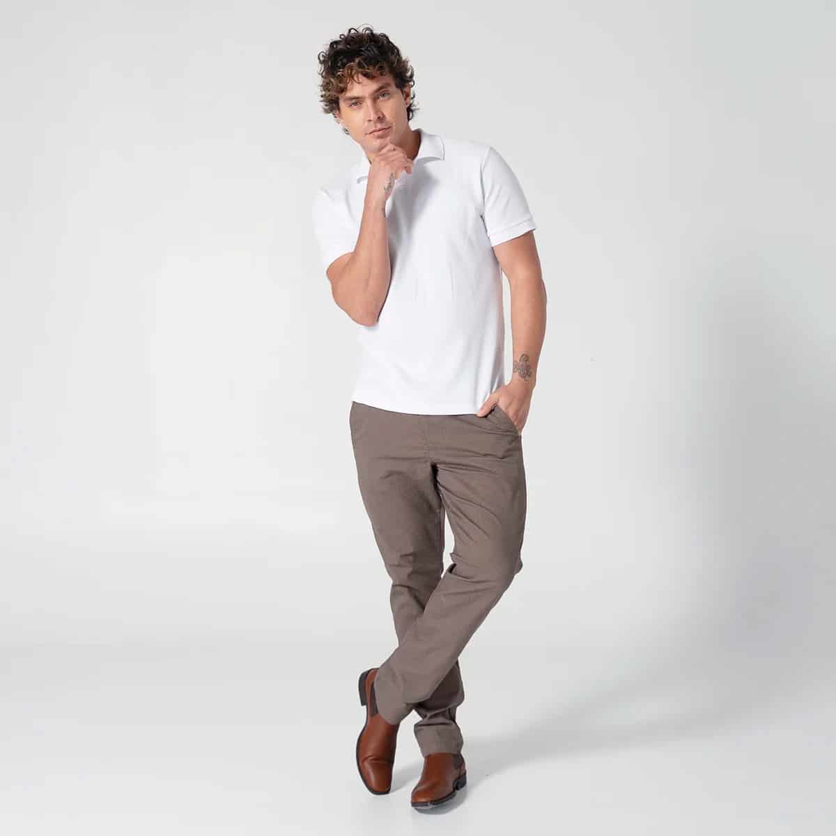 Camiseta Polo Slim Sombra - miniatura 2