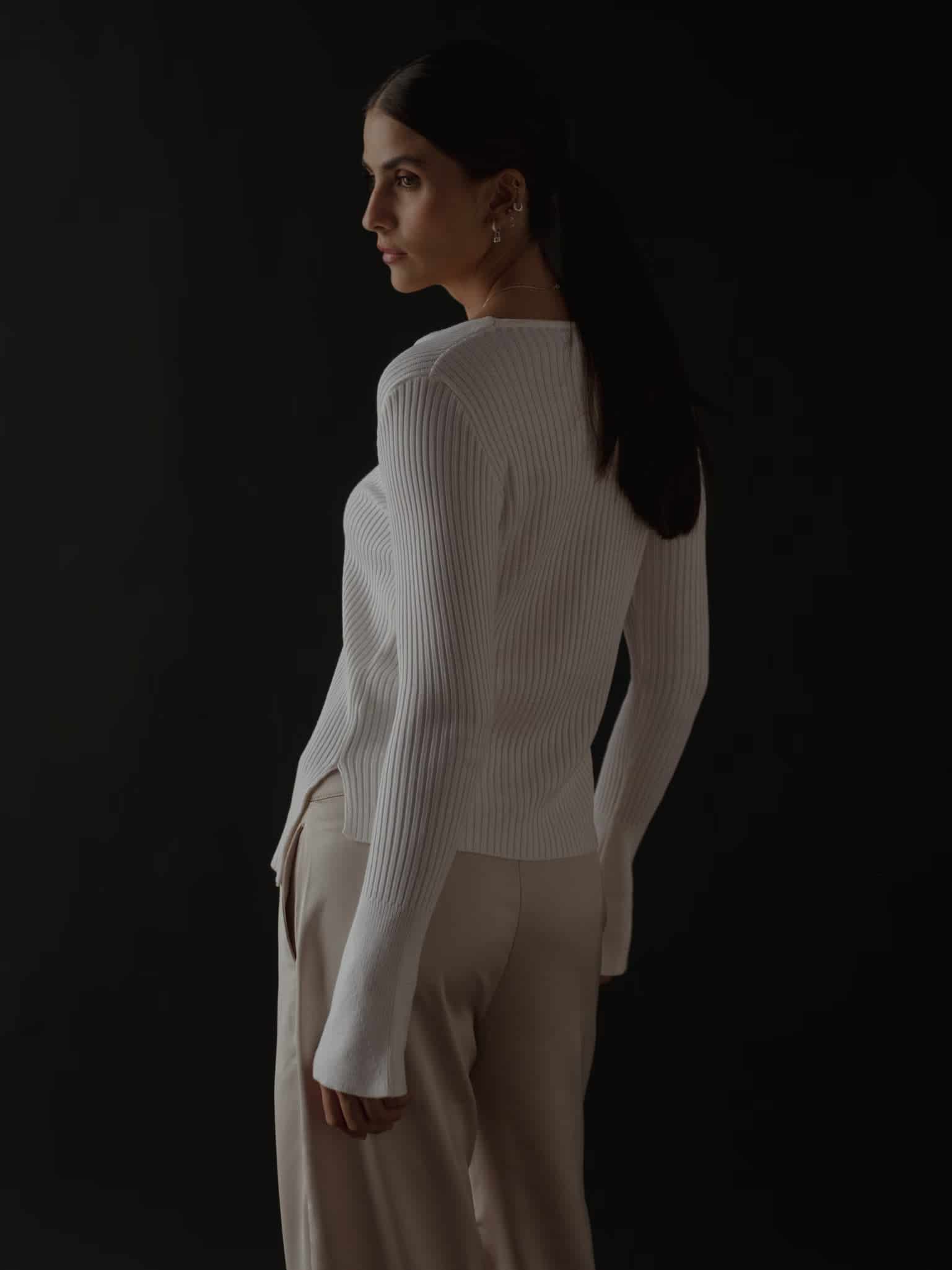 NOT SO MODEST CARDIGAN - SOFT WHITE - miniatura 9
