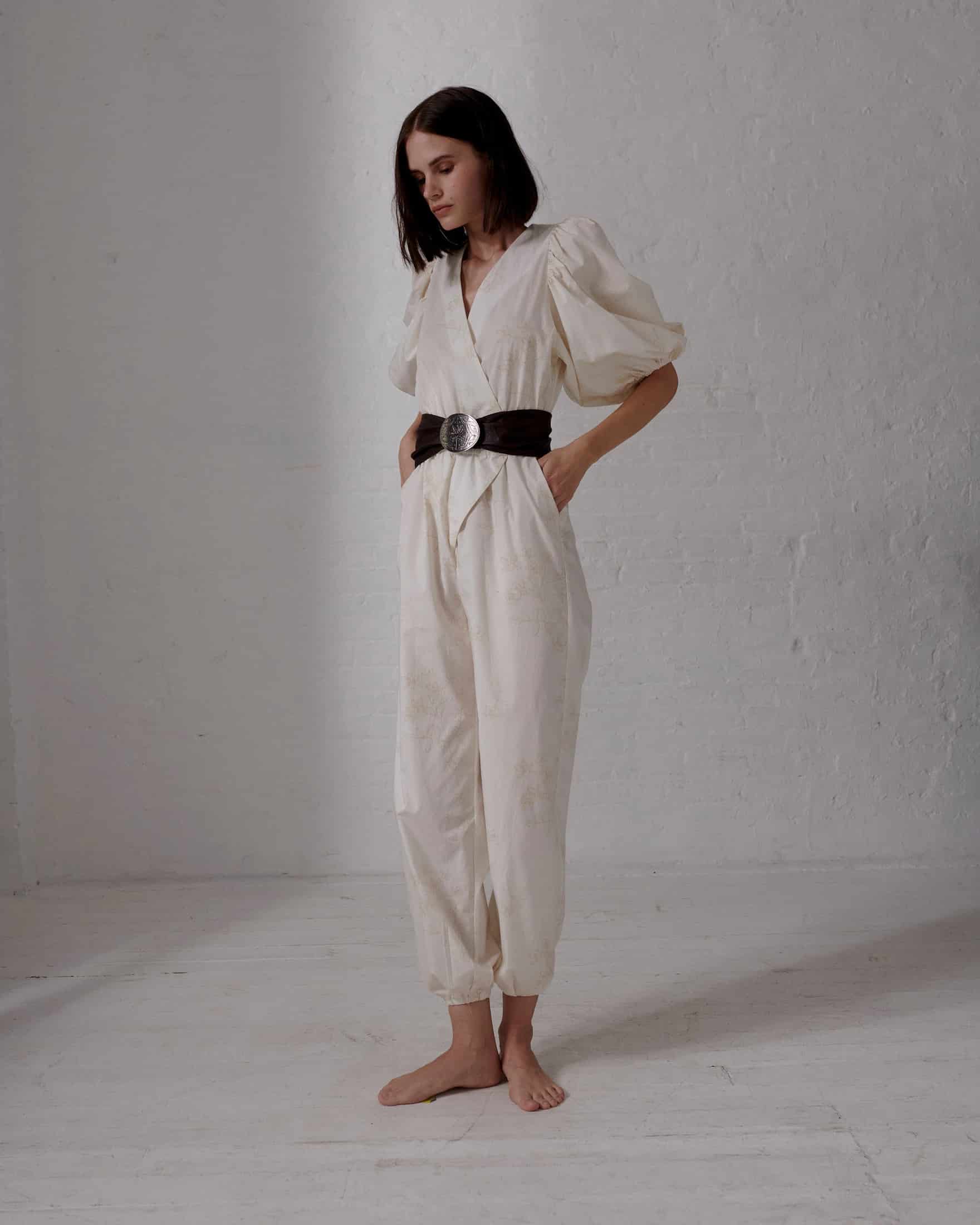 Guayacan Cotton Bio Jumpsuit / Ivory - miniatura 4