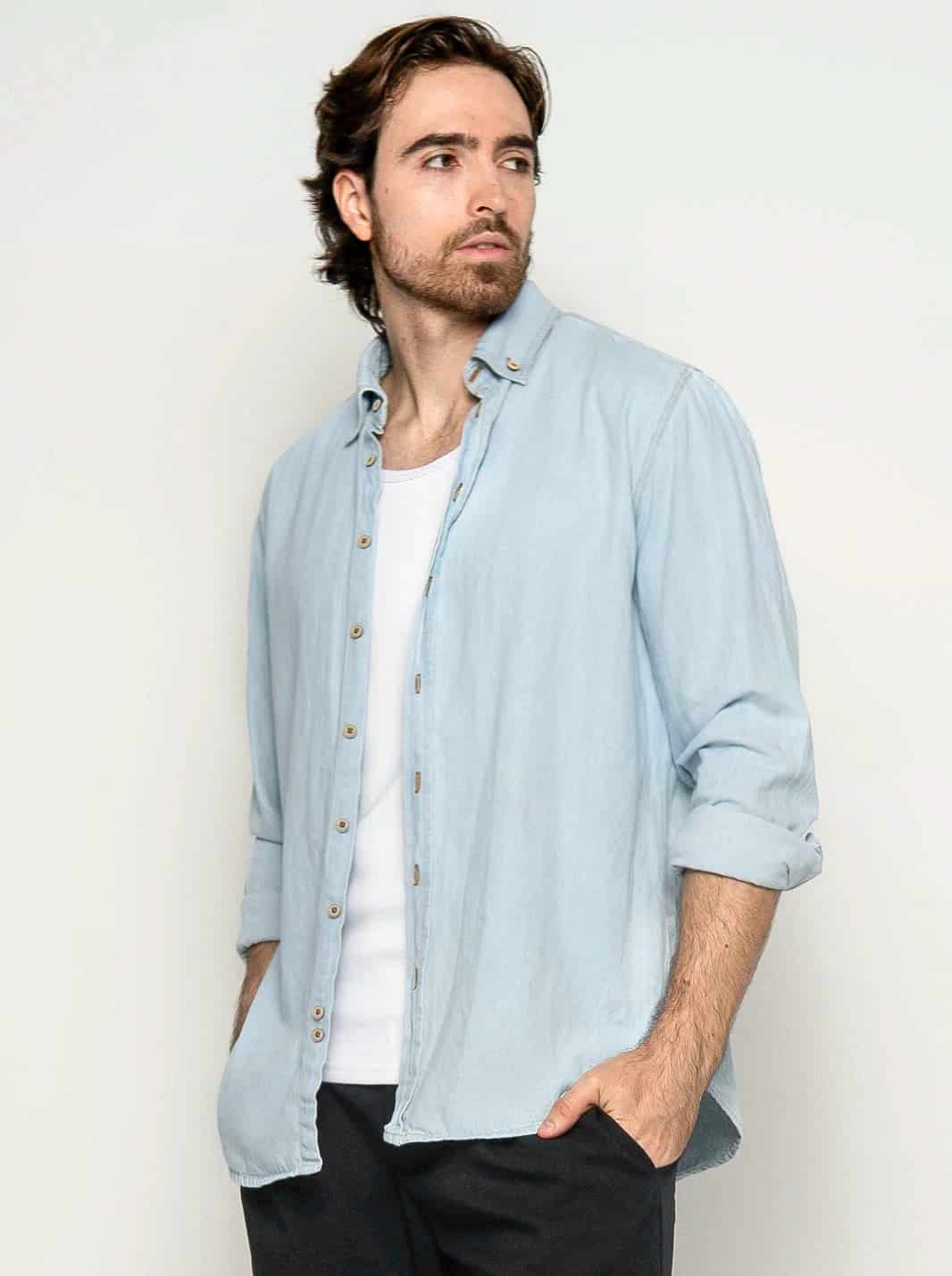 CAMISA EN DENIM DE ALTA RESISTENCIA - miniatura 1