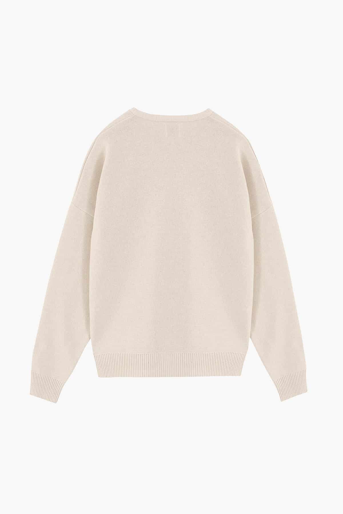 LOGO <3 SWEATER IVORY - miniatura 2