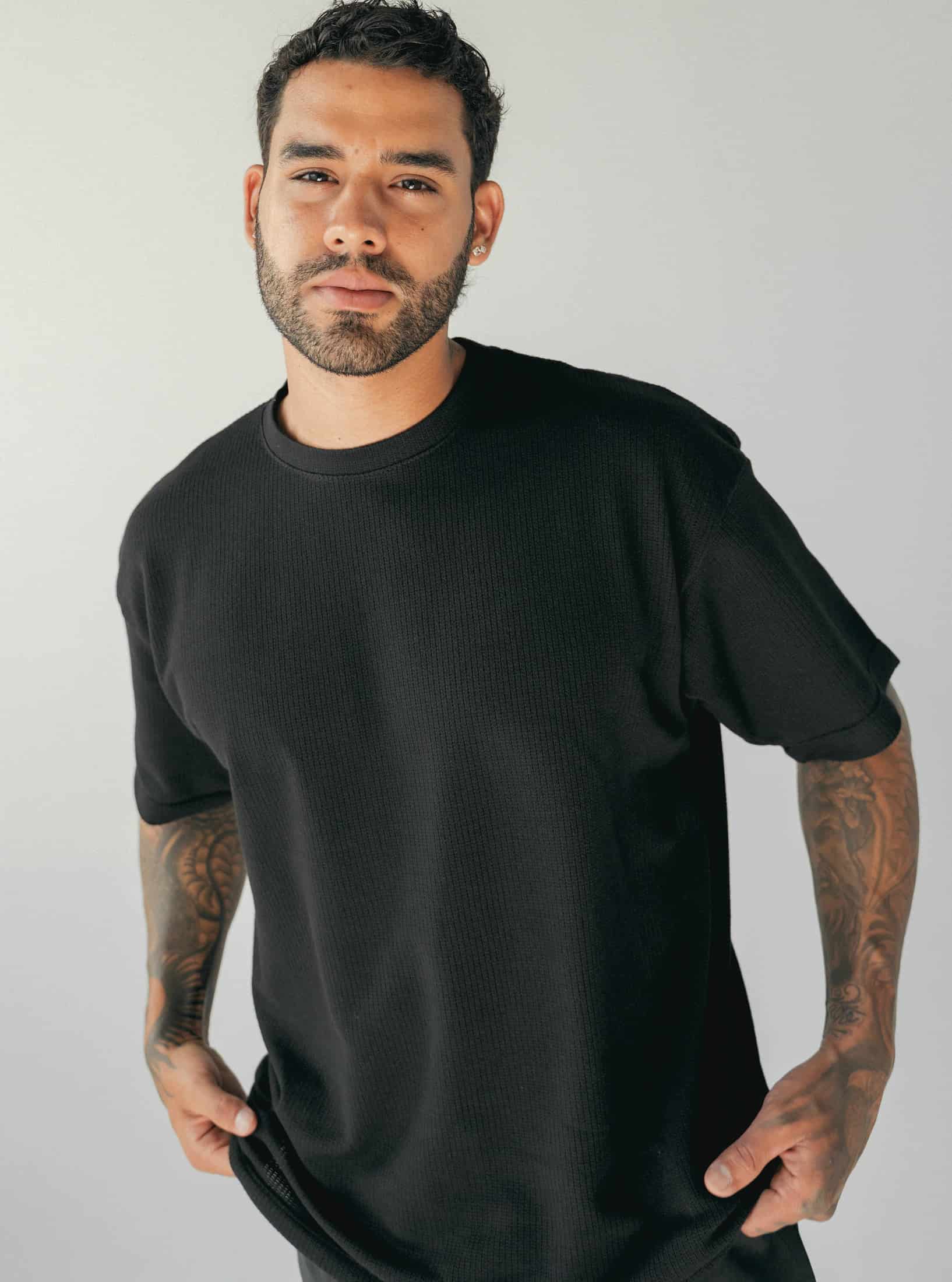 Grid Tee Black - miniatura 1