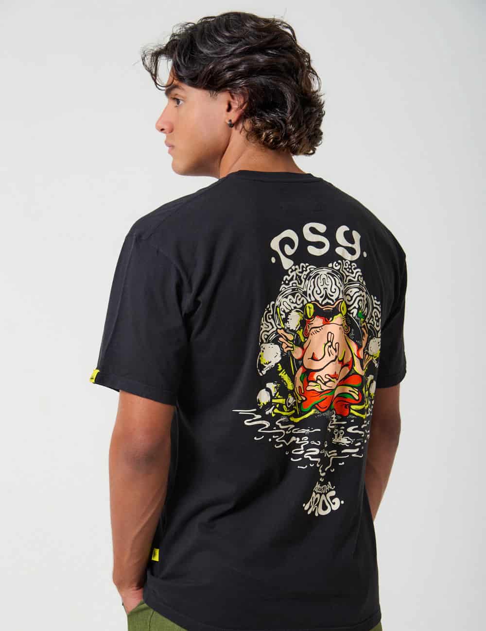 Camiseta Oversize Ancestral Frog negro Hombre - miniatura 1