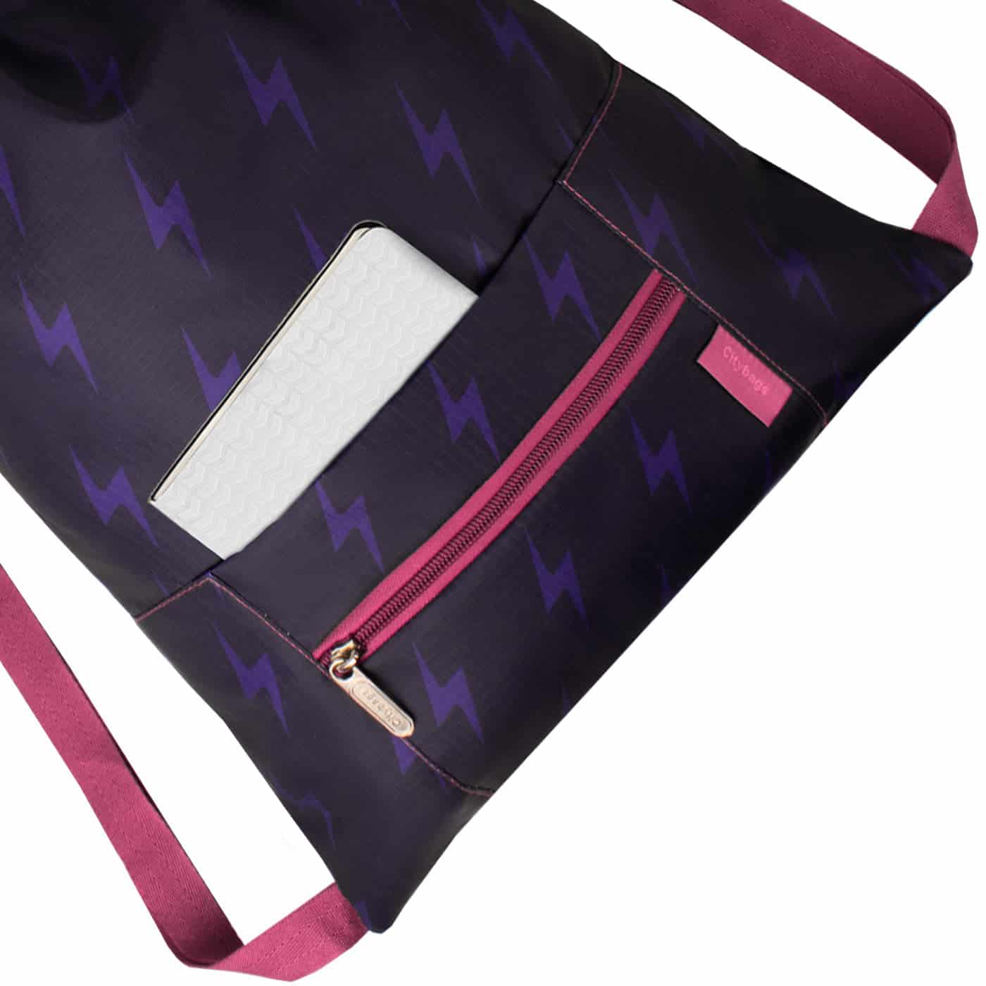 Tula Plegable ULTRA Estampado Flash Citybags Multicolor - miniatura 4