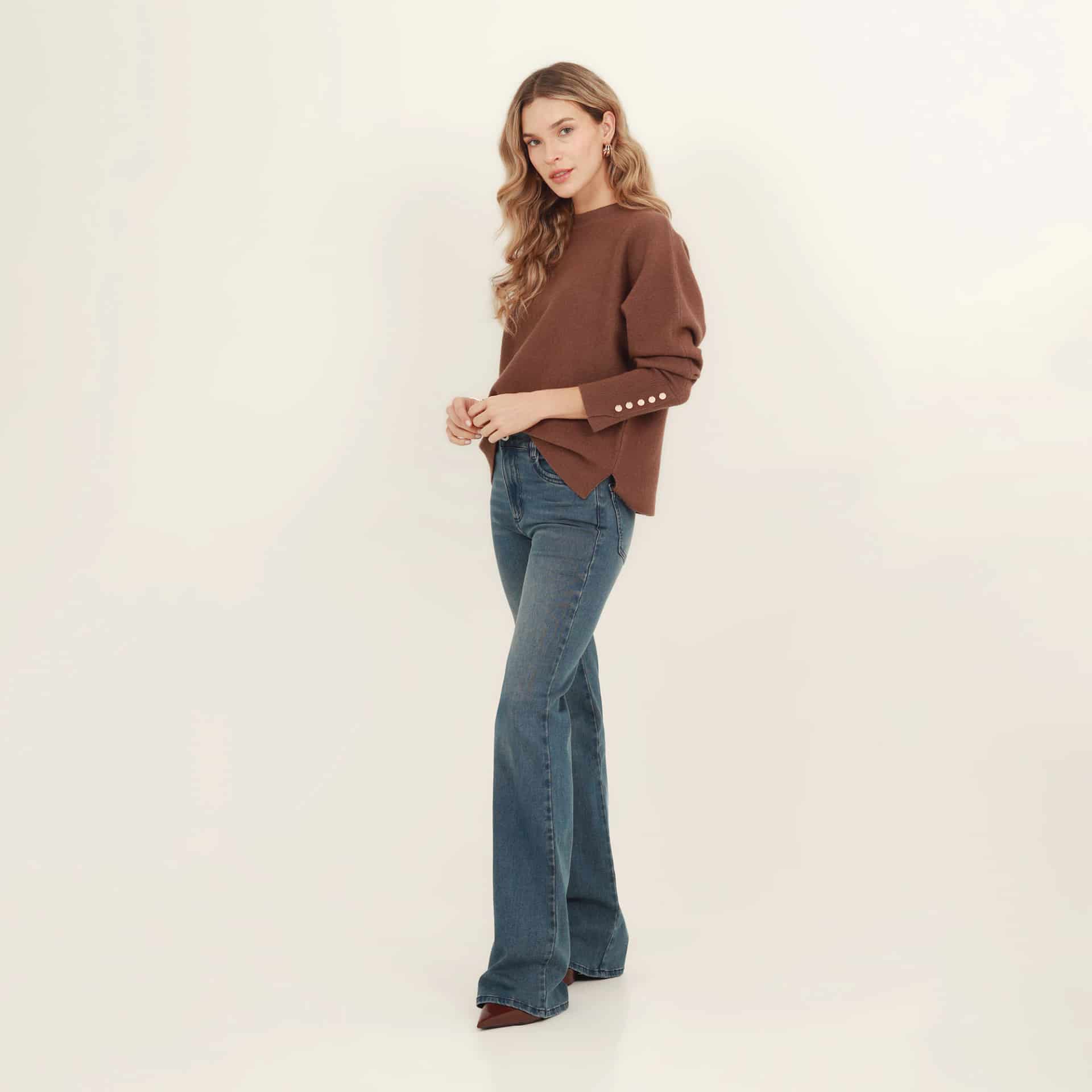 Jean Muse tiro bota flare - miniatura 1