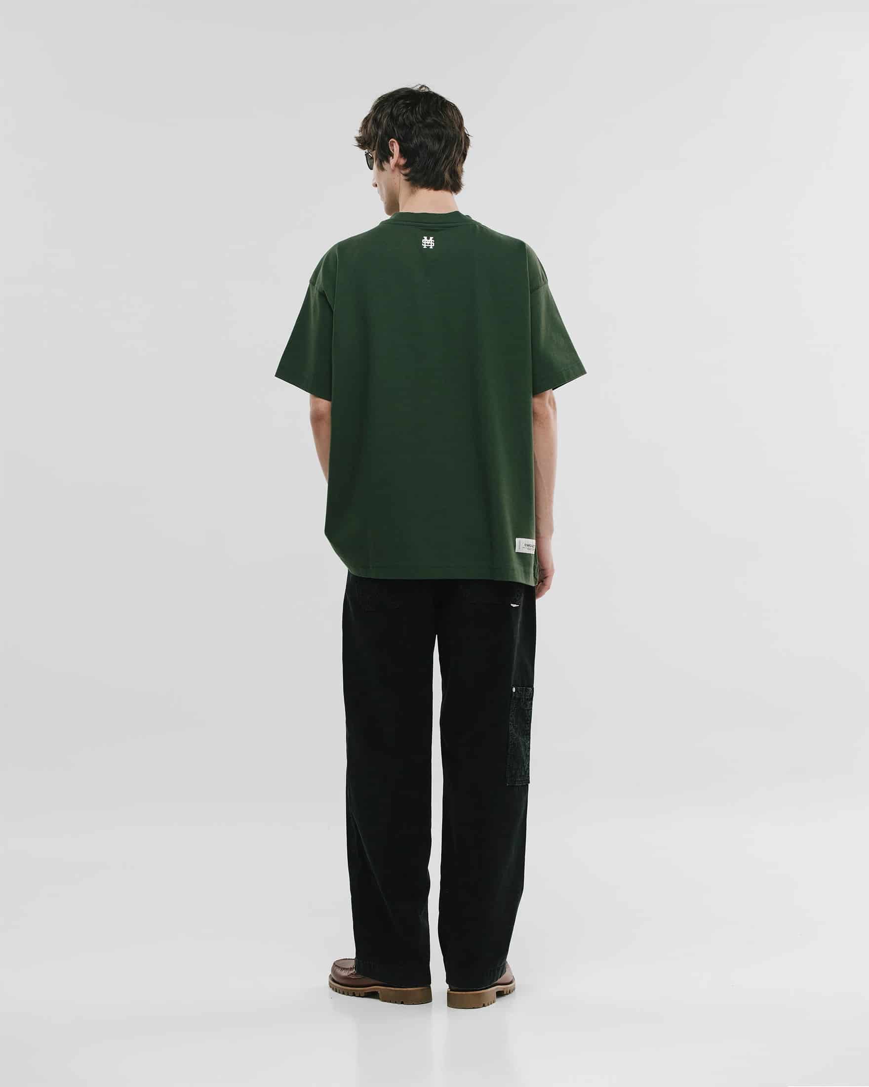Camiseta Oversized Básica V4 - Forest Green - miniatura 3