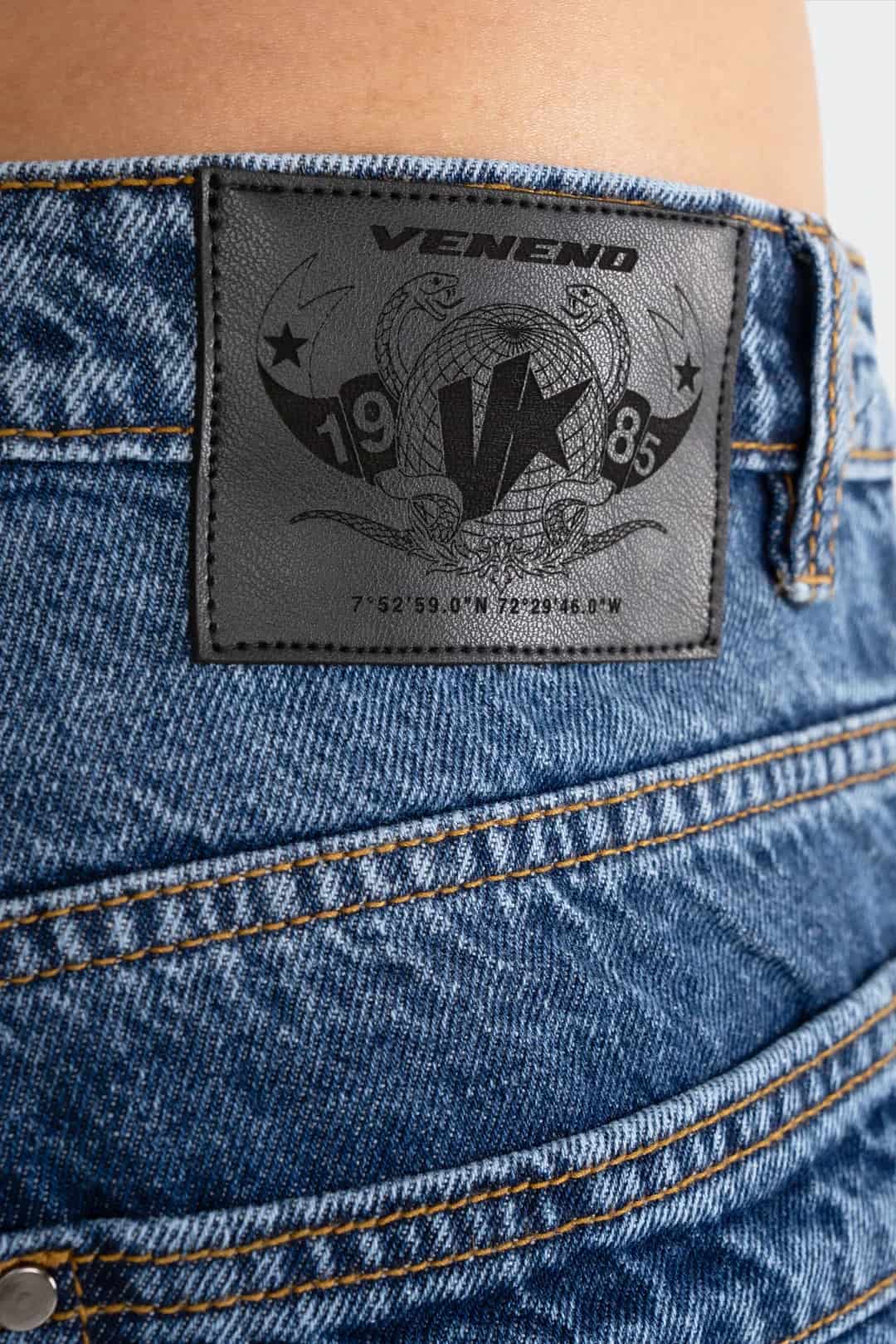 VENENO JEAN TRIPLE WAISTBAND BLUE - miniatura 15