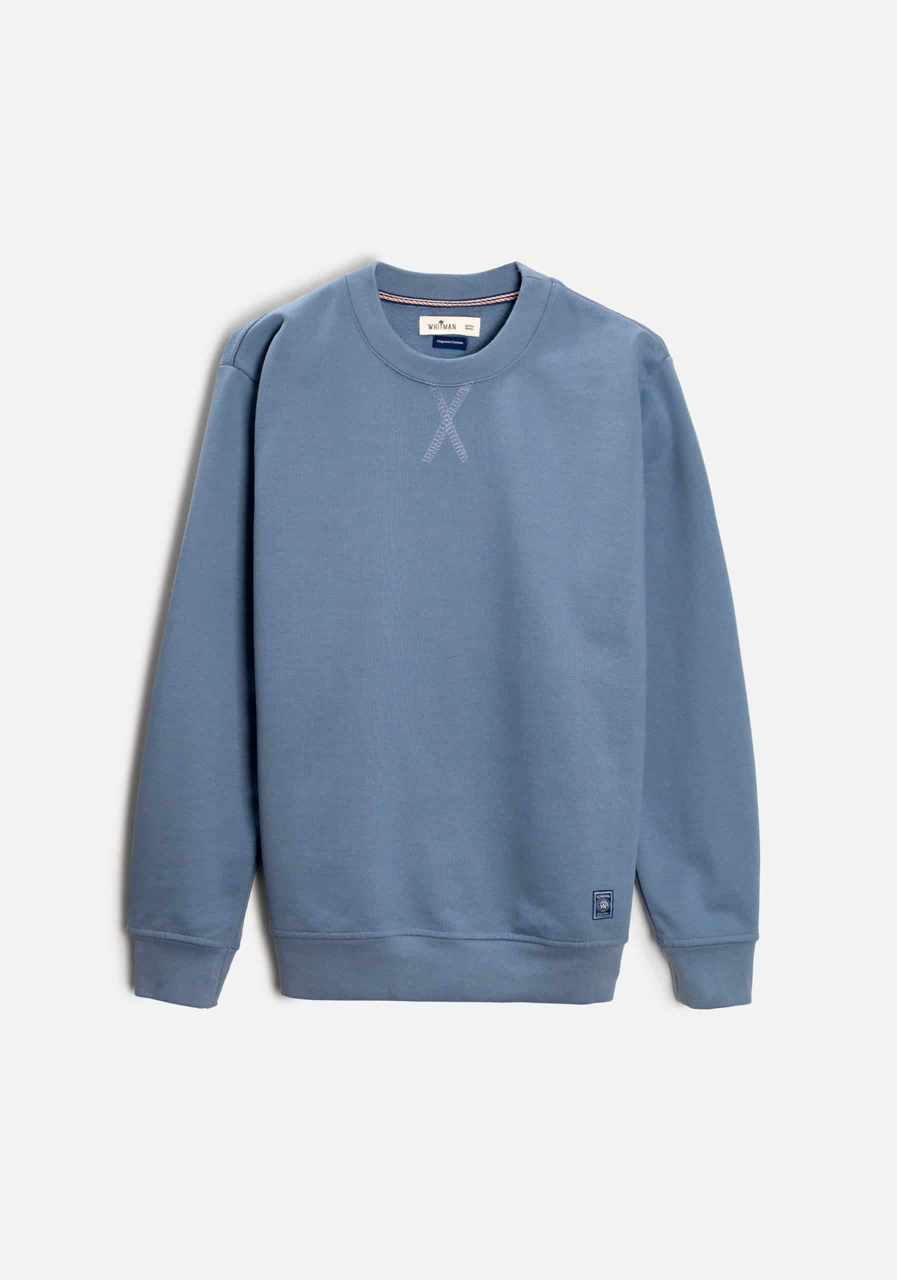 Buzo H Crew Neck Unicolor Azul Claro - miniatura 1