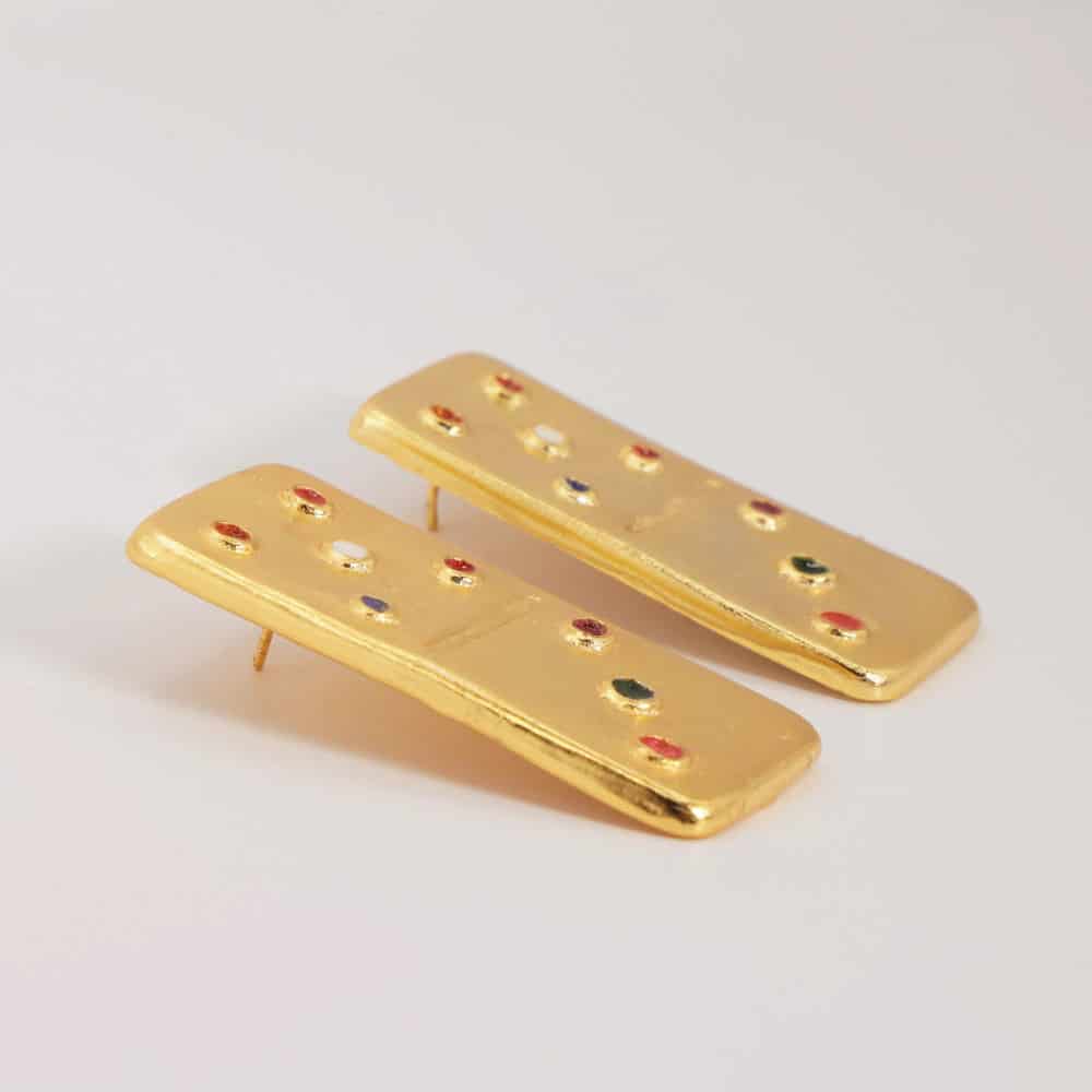 Aretes Dominó Medium - miniatura 3