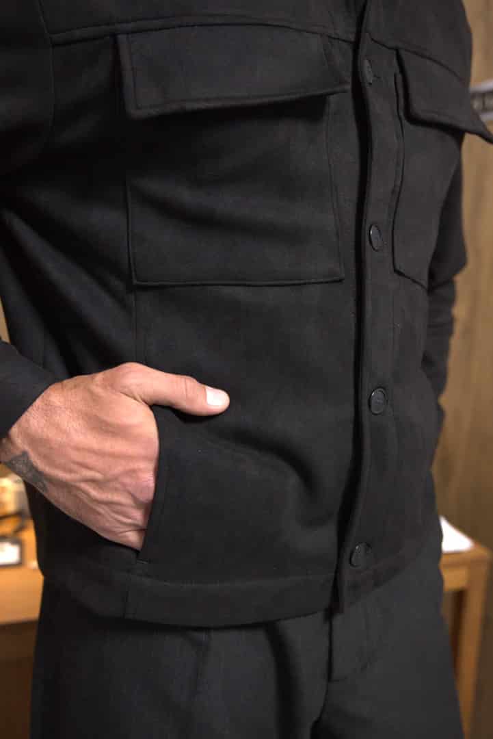Chaqueta Botones Negra - miniatura 5