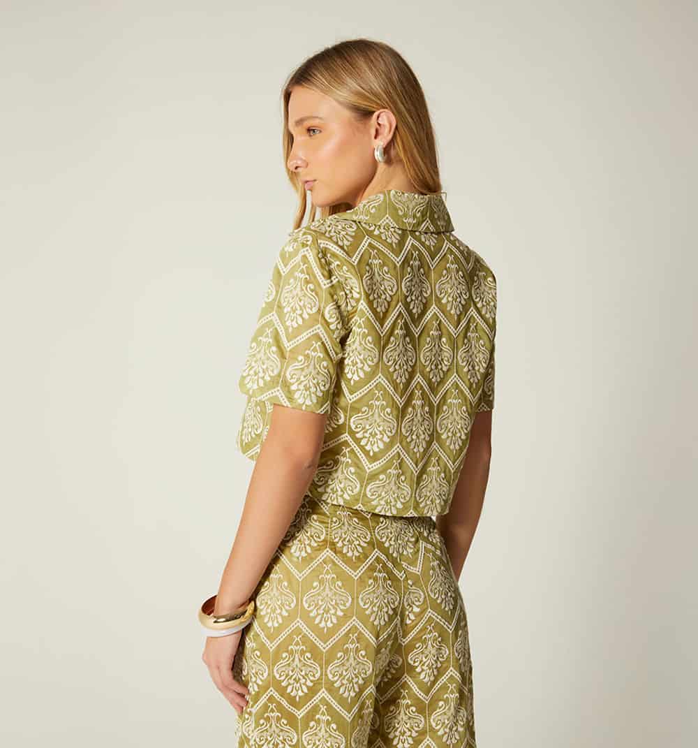 Blusa boxy manga corta - miniatura 3