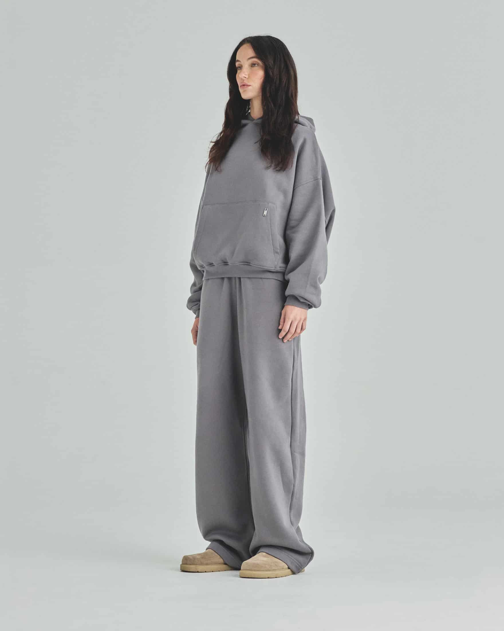 Blanks Boxy Fit Hoodie Gray - miniatura 5
