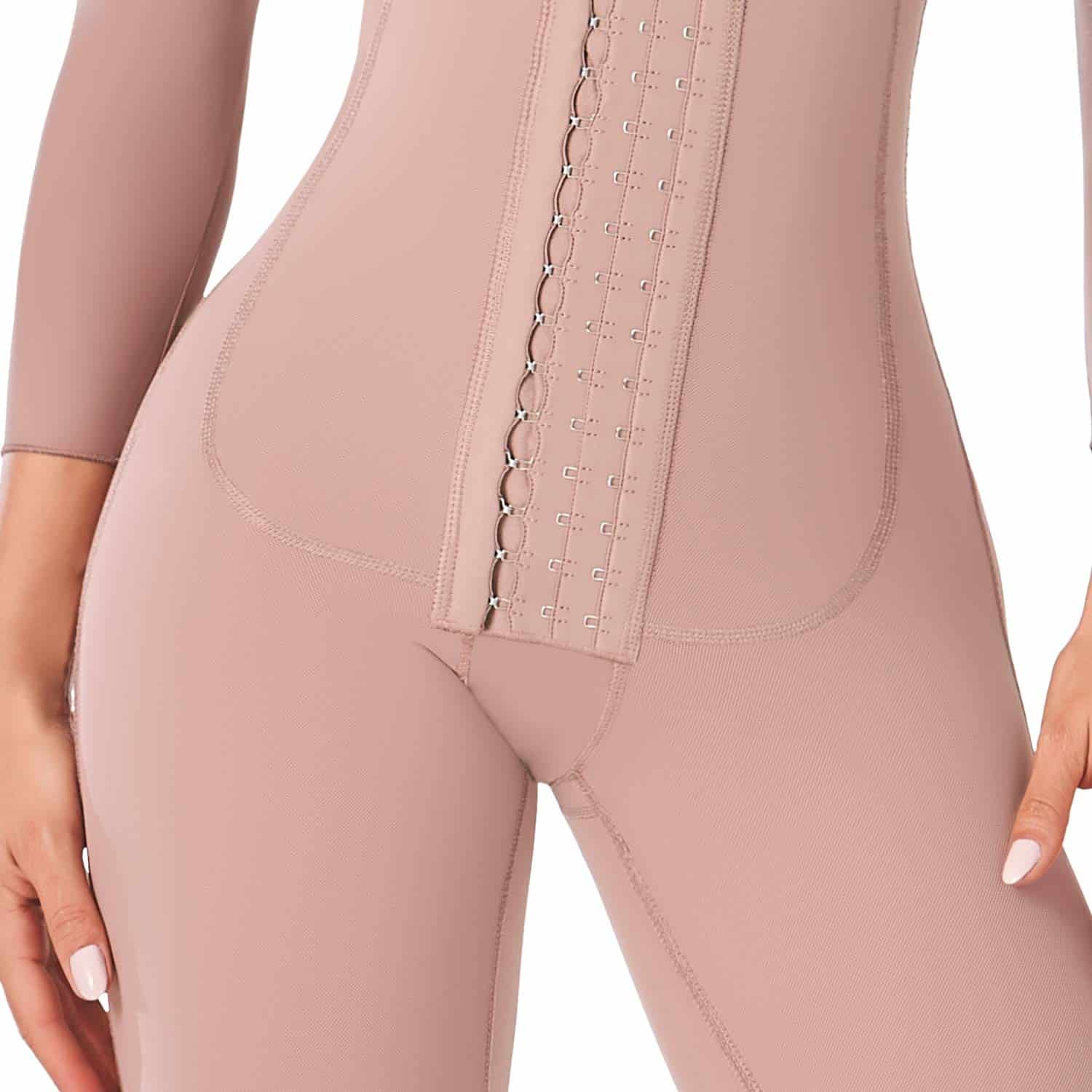 Faja Colombiana a la Rodilla Postoperatorio Mangas Comfort Angelique Mujer - miniatura 4