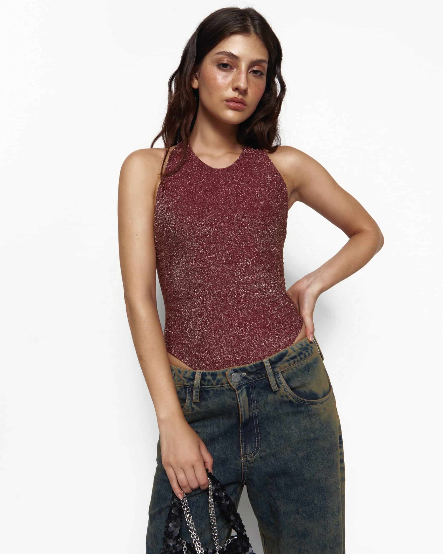 ABOUT TOMORROW WINE BODYSUIT - miniatura 10