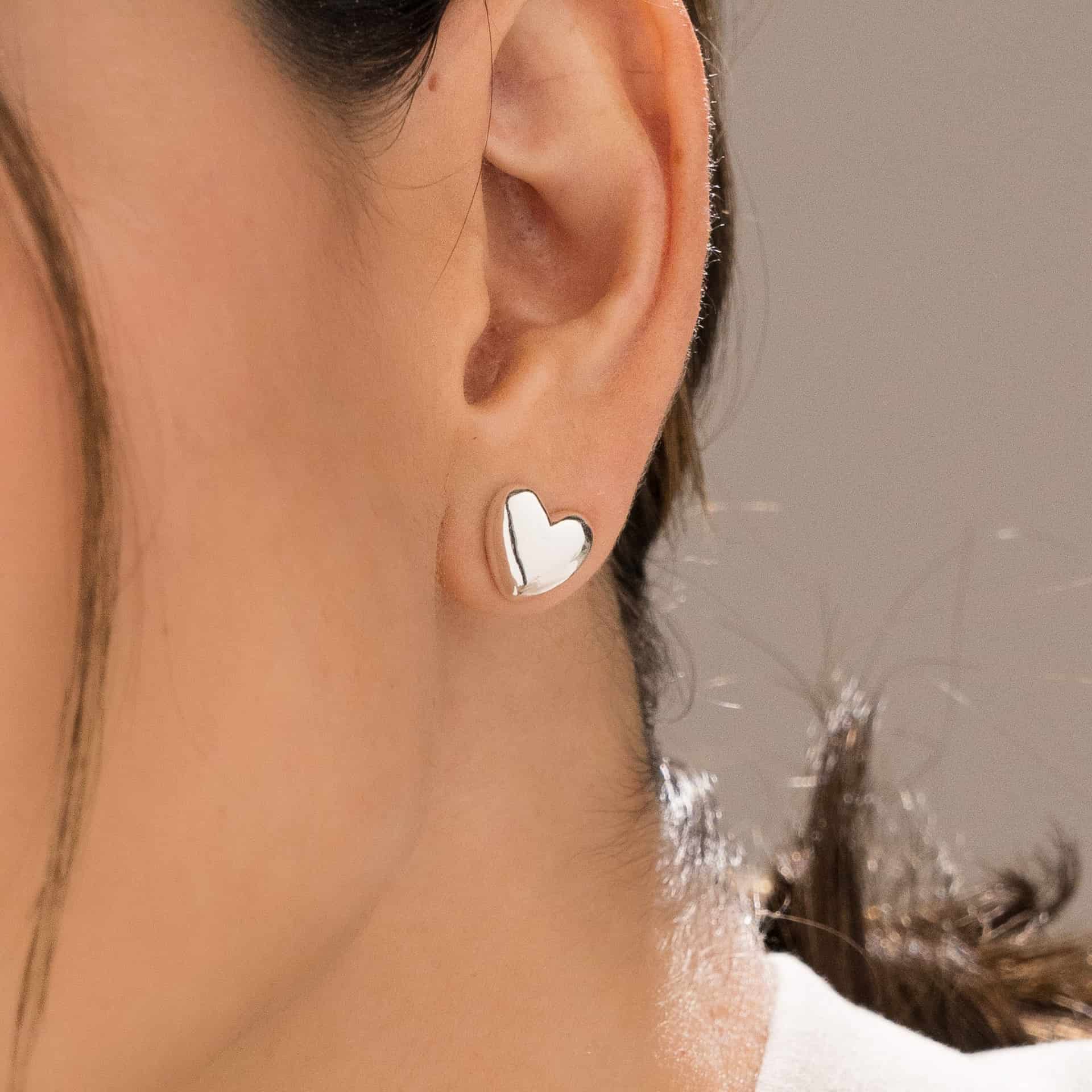 Aretes Corazón Mini Chunky - miniatura 2
