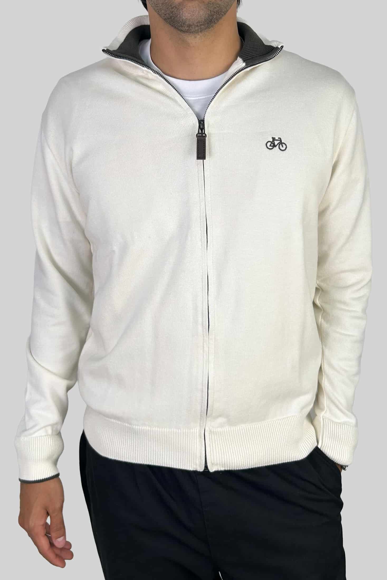 SACO FULL ZIP OFF WHITE - miniatura 1
