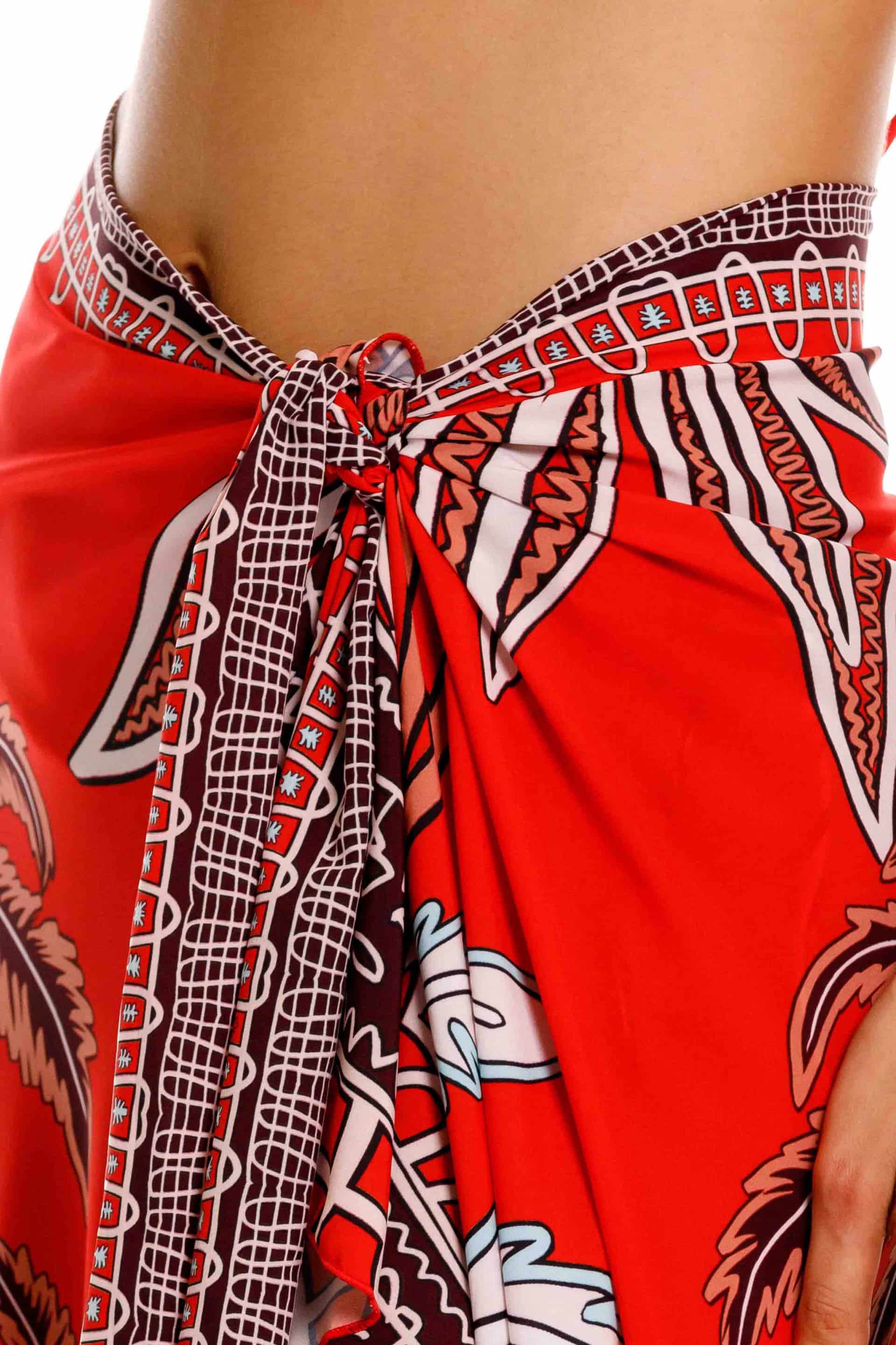 Falda Bolero Maxipalms Rojo - miniatura 3