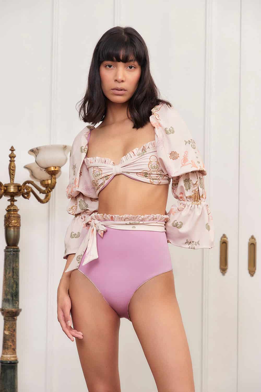 Flor de Madroño Bikini Top - miniatura 4
