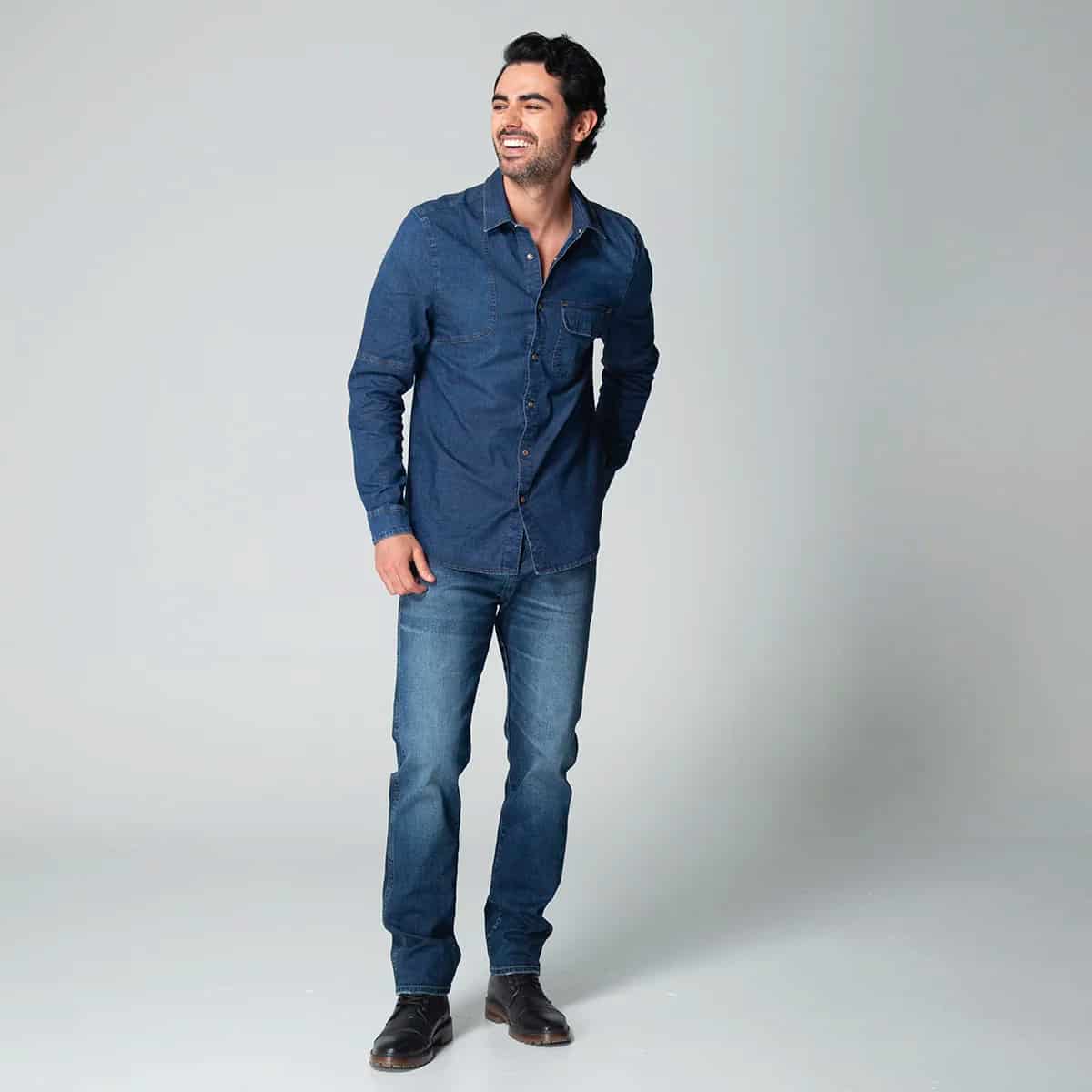Camisa Denim Regular Dallas - miniatura 2