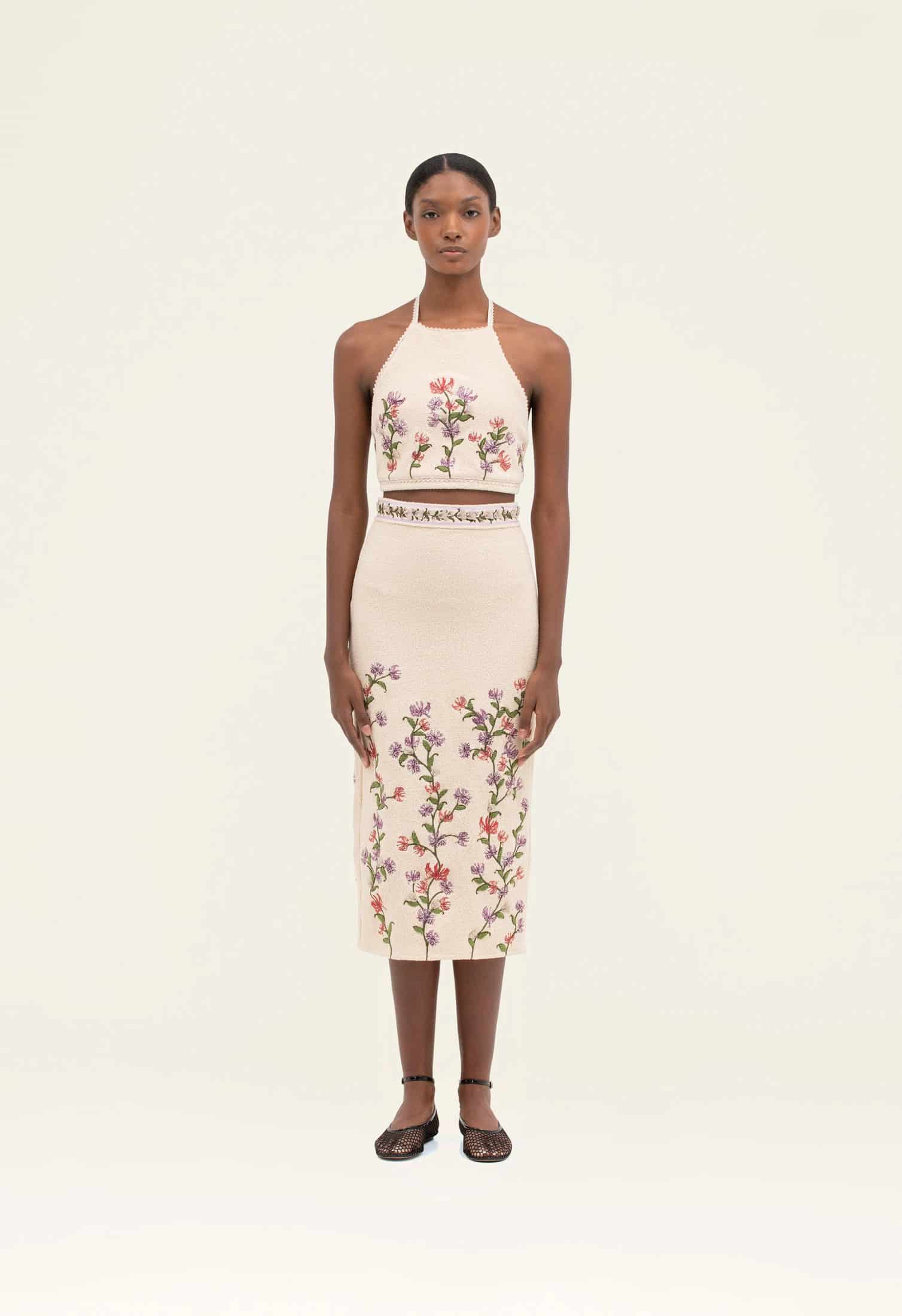 Chlorella Honeysuckle Midi Skirt - miniatura 3