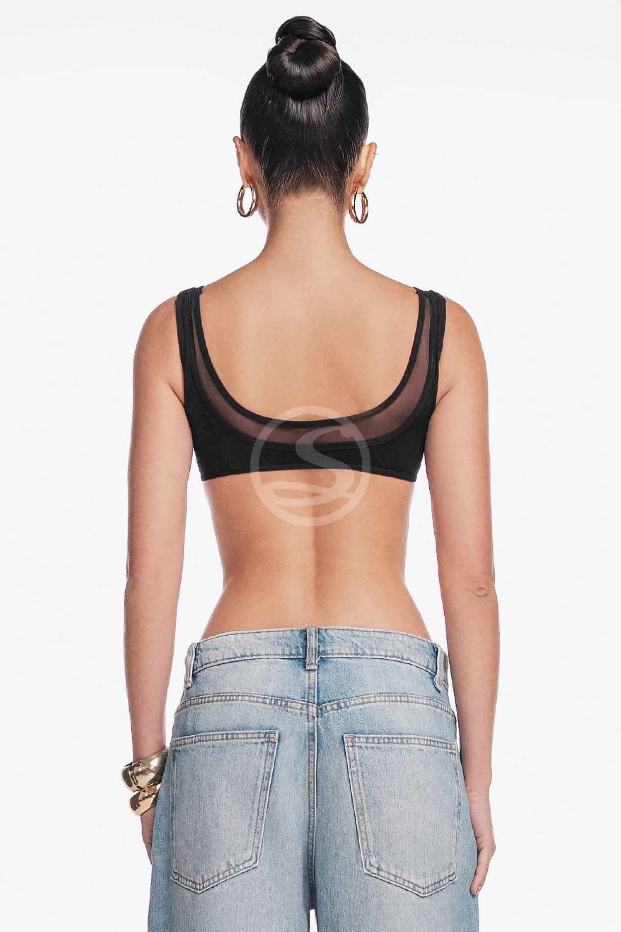 Bralette Flux Negro Santísimas Ref. S-695 - miniatura 2