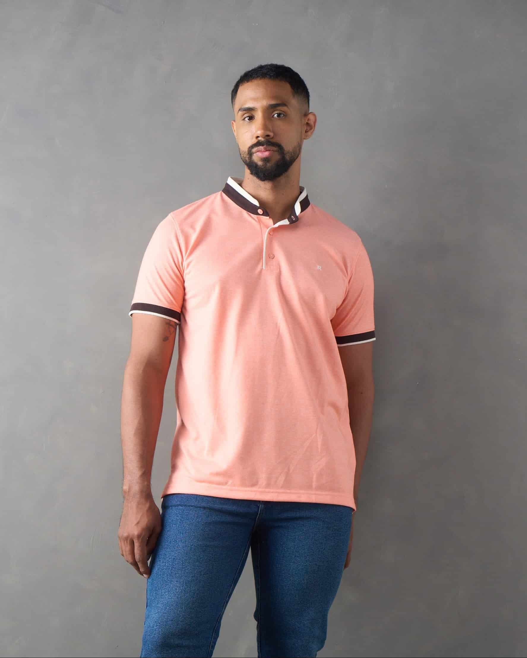 Camiseta tipo polo regular fit blanco - miniatura 1