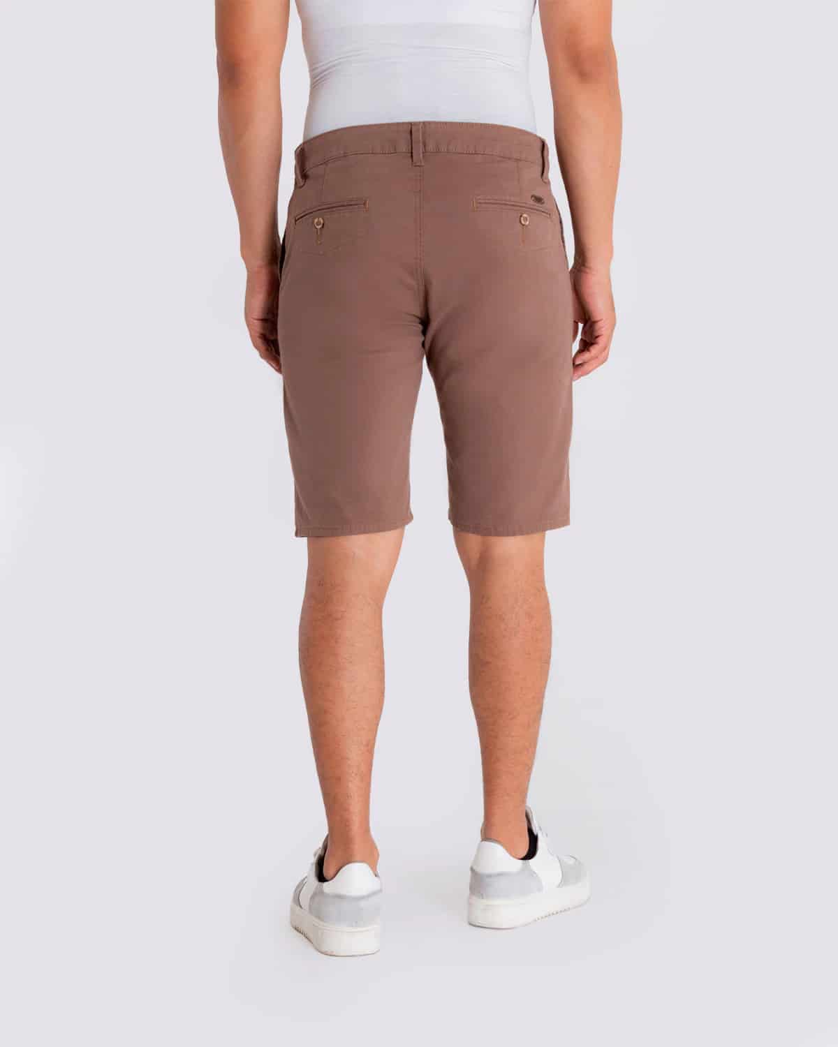 Bermuda slim cafe para hombre - miniatura 3