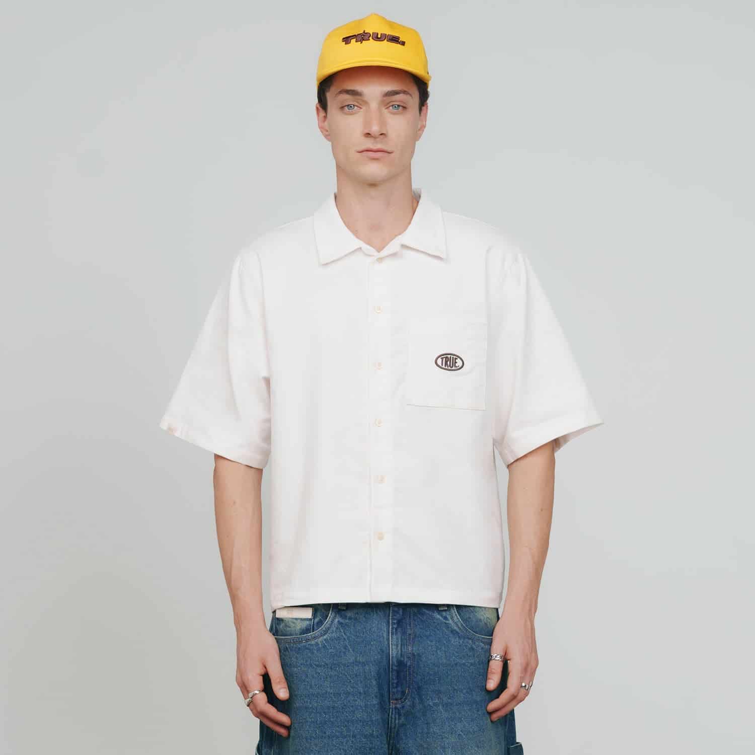 Midnight Corduroy Shirt - Cream - miniatura 2