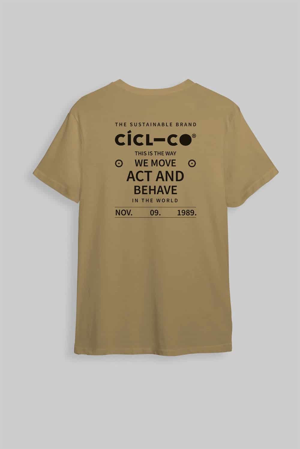 Camiseta Move Act Behave Beige - miniatura 4