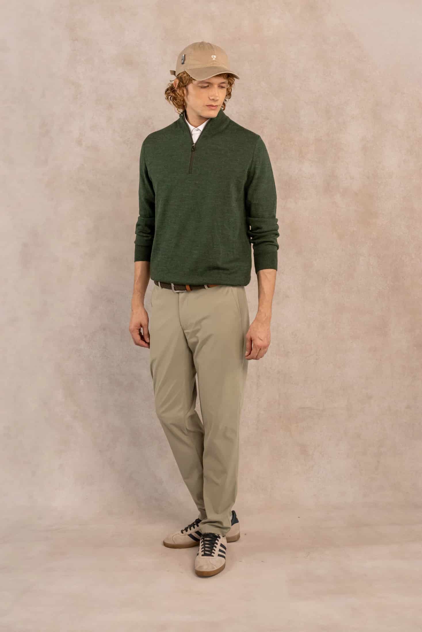 Pantalon Performance Antimanchas Verde Oliva - miniatura 2