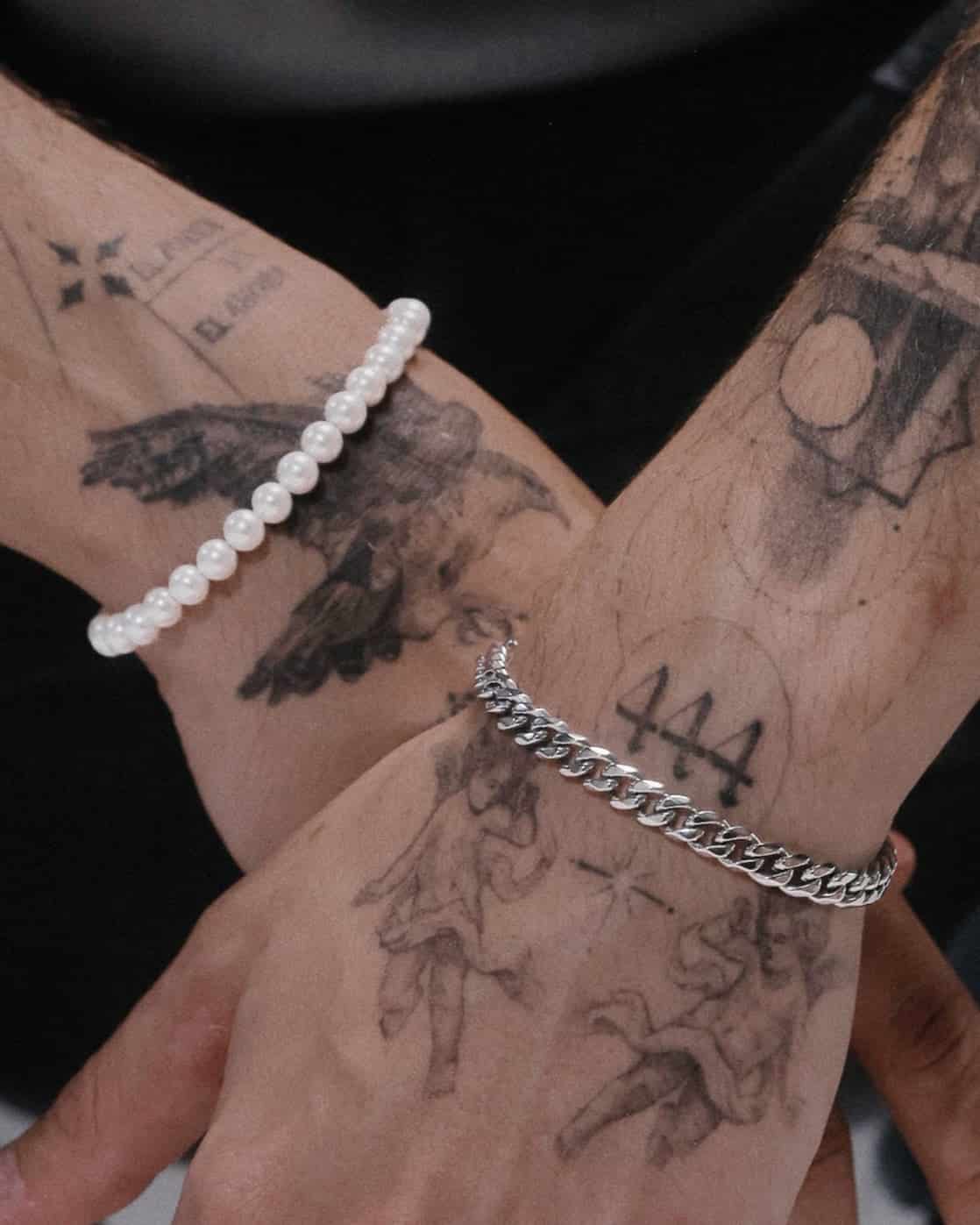 Pack Pulsera Cubana 6 mm + Pulsera Perlas 6 mm - miniatura 2